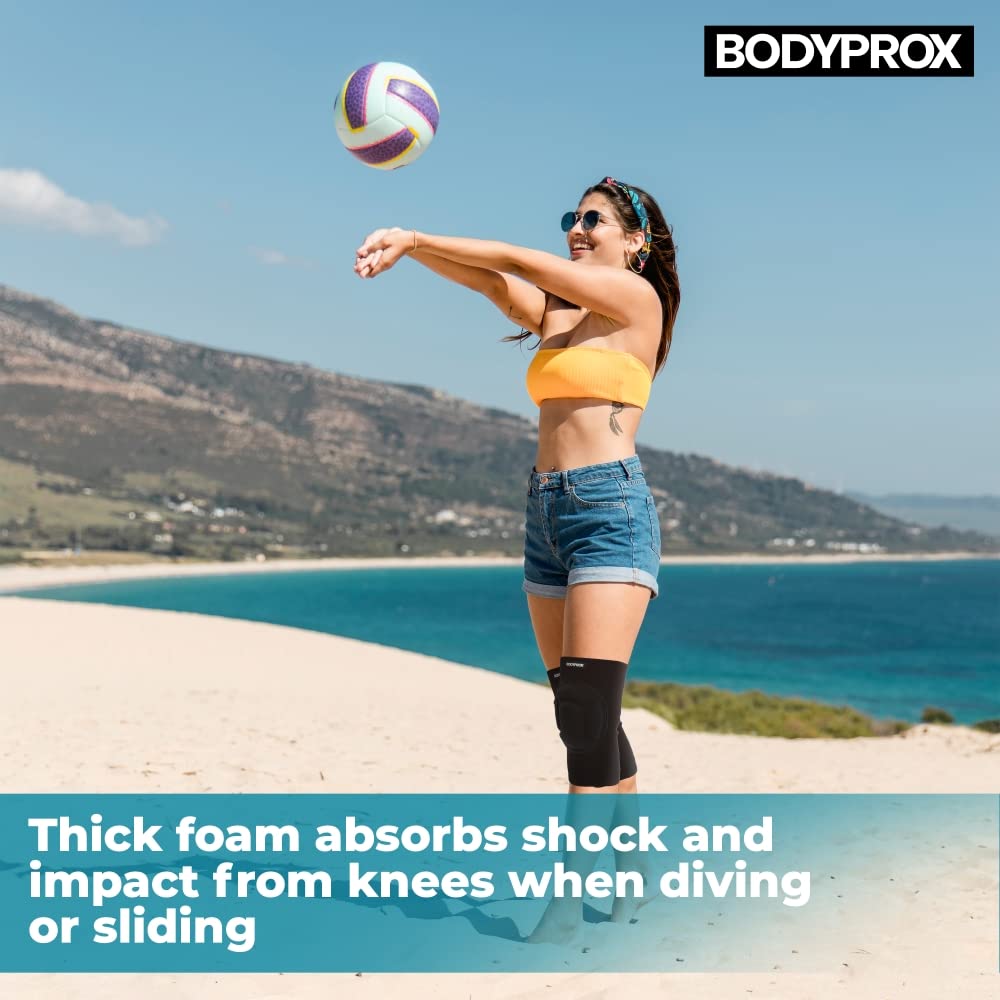 Bodyprox Protective Knee Pads, Thick Sponge, Collision Avoidance Knee Sleeve(Small/Medium)