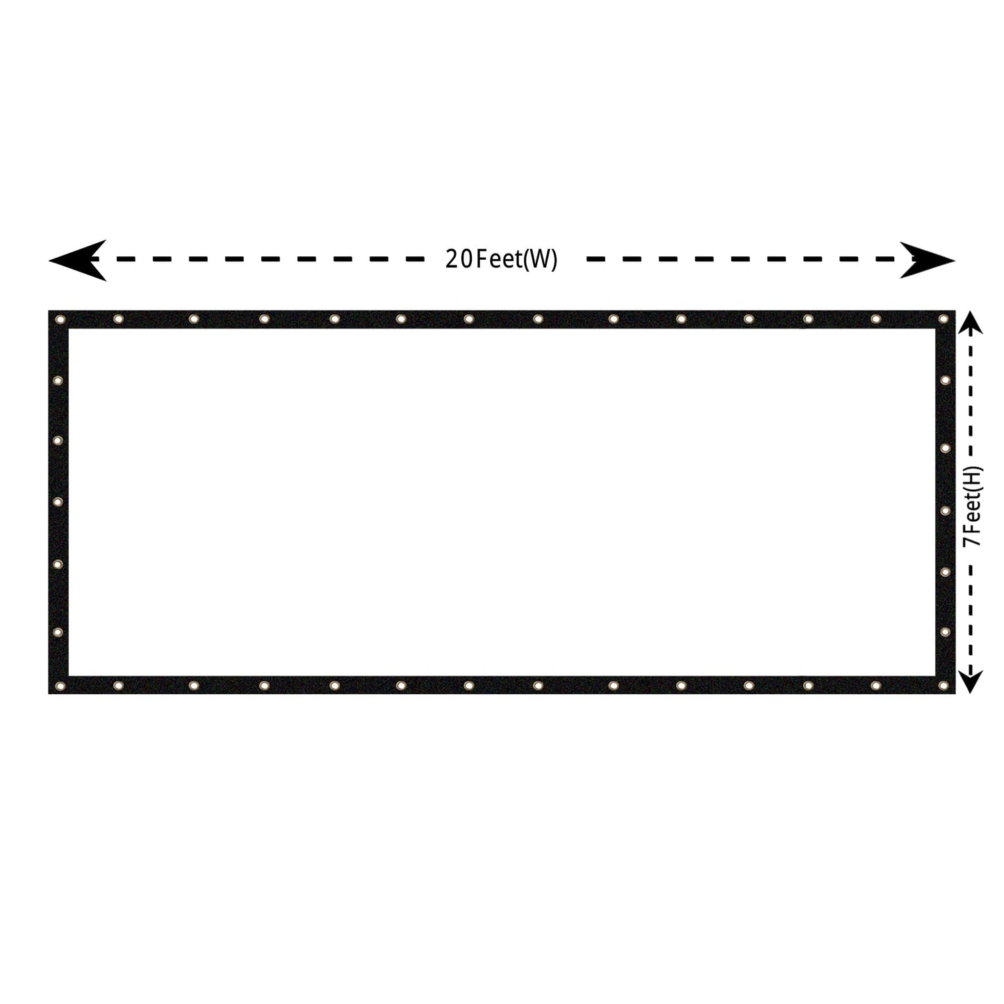 Covers & All Heavy Duty Clear Vinyl Tarp – 20 Mil Waterproof Clear Tarp with Grommets for Patio, Porch, Gazebo, Greenhouse & Chicken Coop (7 x 20 ft)