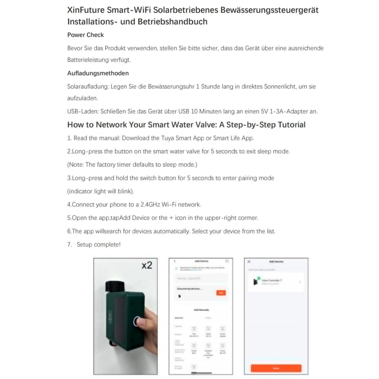 WiFi Solar Sprinkler Timer with Flow Monitor, Water Timer for Garden Hose with Rain Delay, Manual& Automatic Watering System for Garden Hose Faucet, App& Voice Control, Irrigation Controller