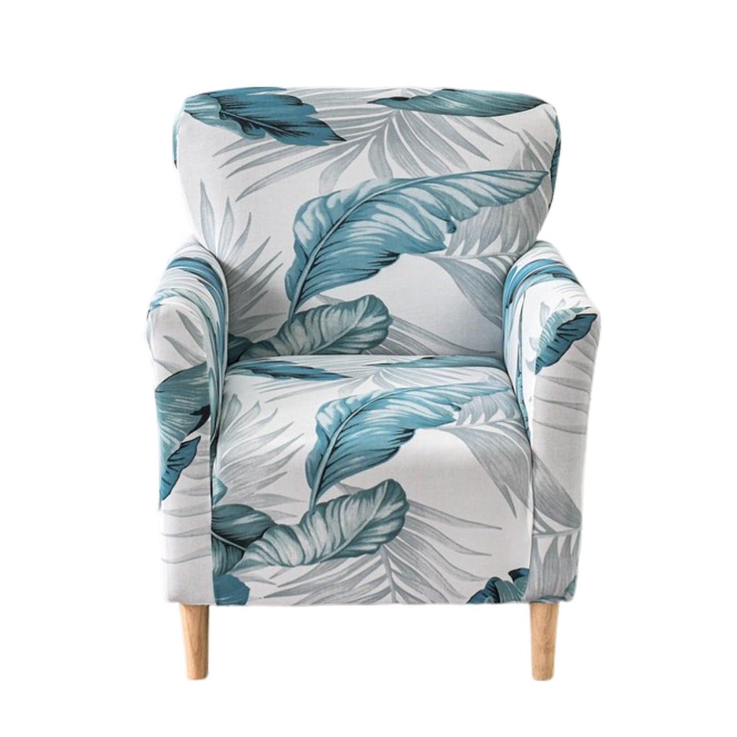 CRFATOP Printed Stretch Chair Slipcovers with Arms for Living Room 1 Piece Accent Chair Covers Soft Banquet Chair Covers Saucer Armchair Furniture Protector Office Reception Reading Sofa,A17