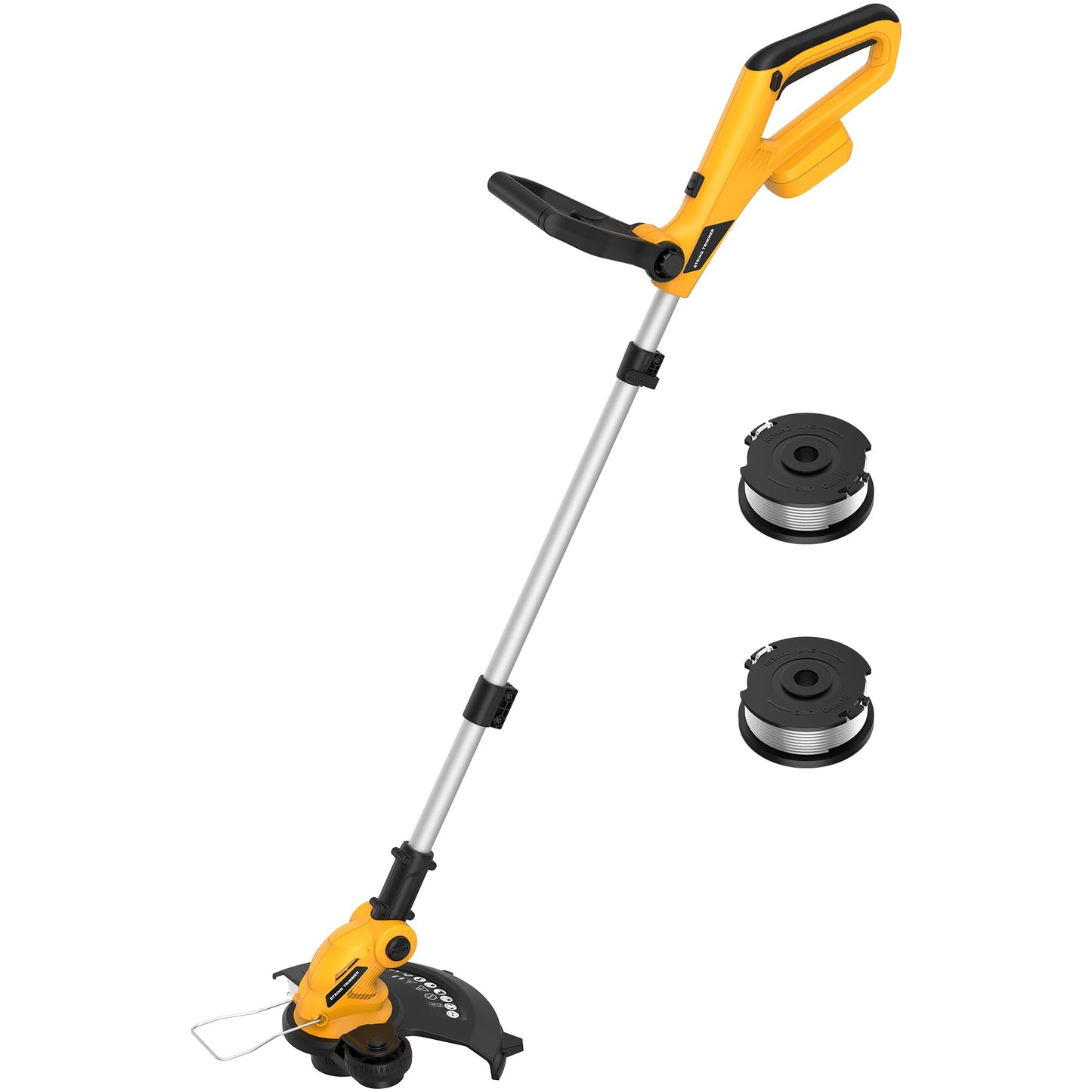 3 in 1 Cordless String Trimmer (No Battery) Compatible with Dewalt 20V Max Battery, 12" Electric Weed Wacker with Auto Line Feed, Foldable Weed Eater/Edger Trimmer/Mower for Yard Garden, Grass Trimmer