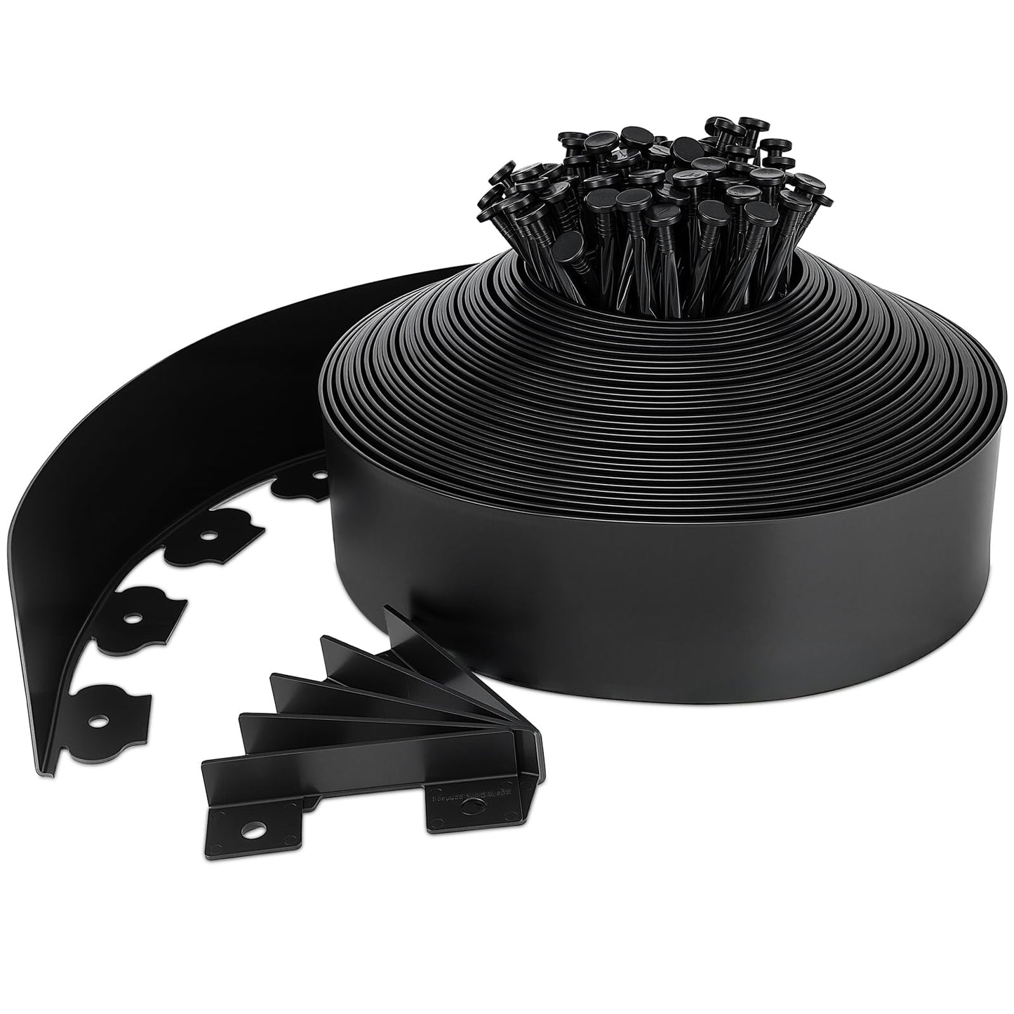 Landscape Edging 4 Inch Tall 80 FT, Garden Edging for Landscaping with 90 Pcs Anchoring Spikes & 5 Connectors, Flexible Garden Border Edging for Landscaping, Yard Lawn, Flower Beds