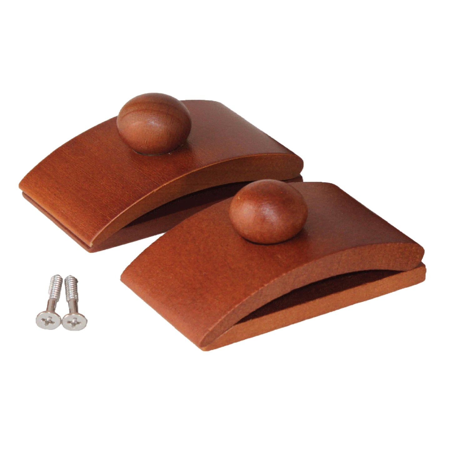 Precision Quilting Tools Quilting Supplies - Premium Wall Tapestry Hanger, Durable Large Tapestry Wall Hanging Clips with 2 Screws for Easy Display - Wood, 3.25 x 2 Inches - Dark Stain Finish