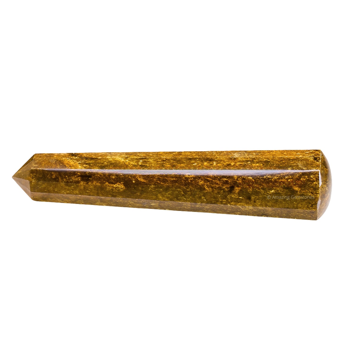 Amazing Gemstone Bronzite Crystal Wand Massage Stick - Pelvic Wand Gua Sha for Adults - Crystals and Healing Stones Massage Wands for Adults Gifts (Pointed)