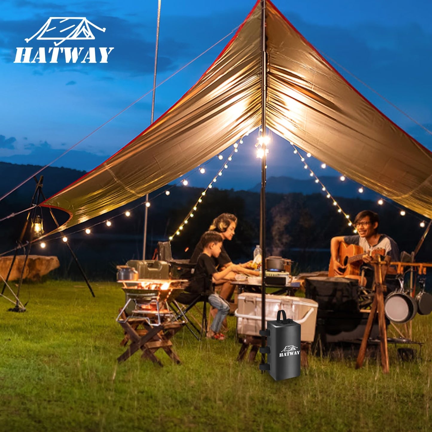 Hatway Canopy Weights,132 LBS Canopy Water Weight Bag Set of 4 Leg Weights for Pop Up Gazebo,Canopies,Tent-4 * 15L-Black