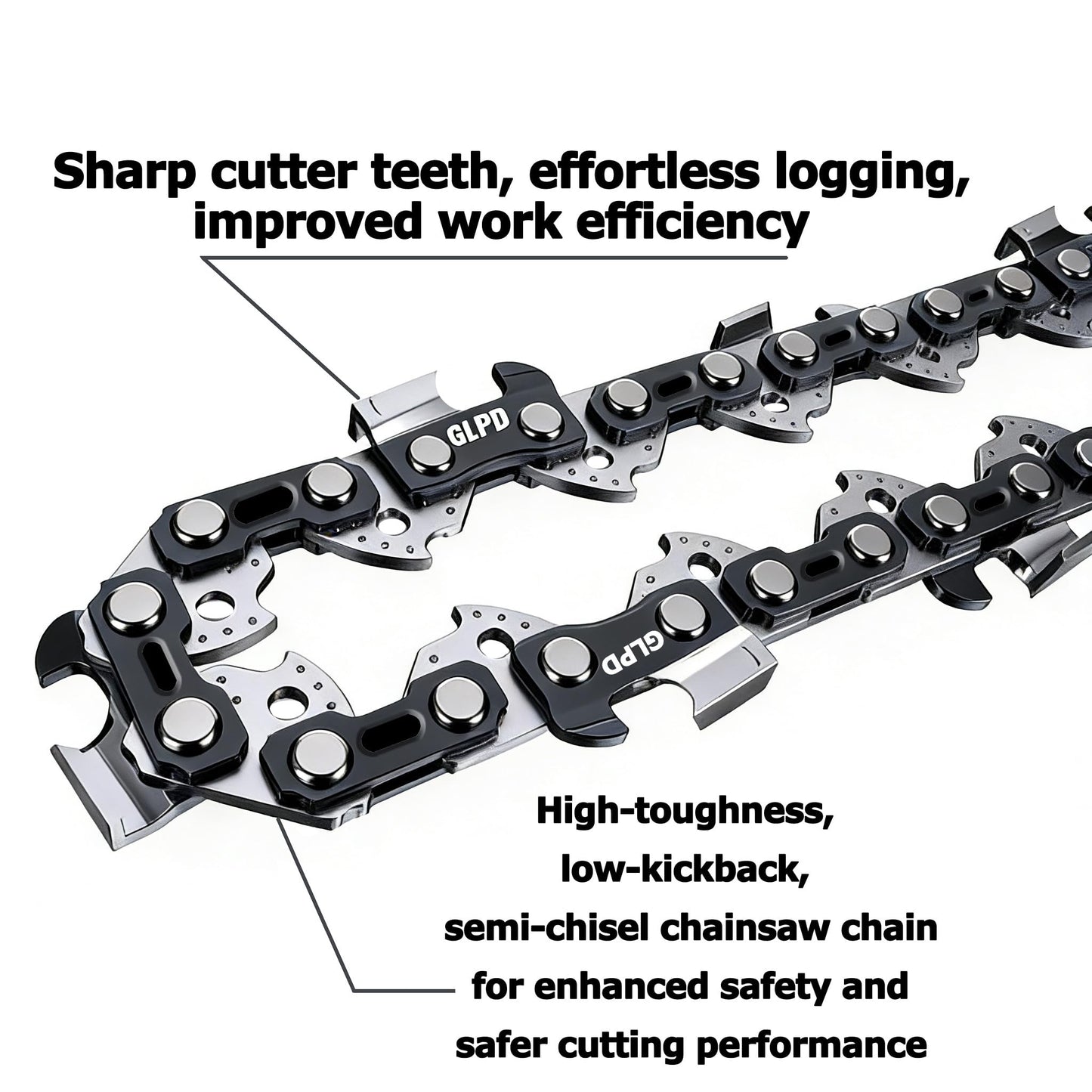 16 Inch Chainsaw Chain 3/8"LP Pitch .043" Gauge 55 Drive Links Fits for Stihl MS170 MS171 MS180, Oregon, Poulan, Mastercraft, 36100050055,61PMMC3-55 and More,R55(3 chainsaw chains)