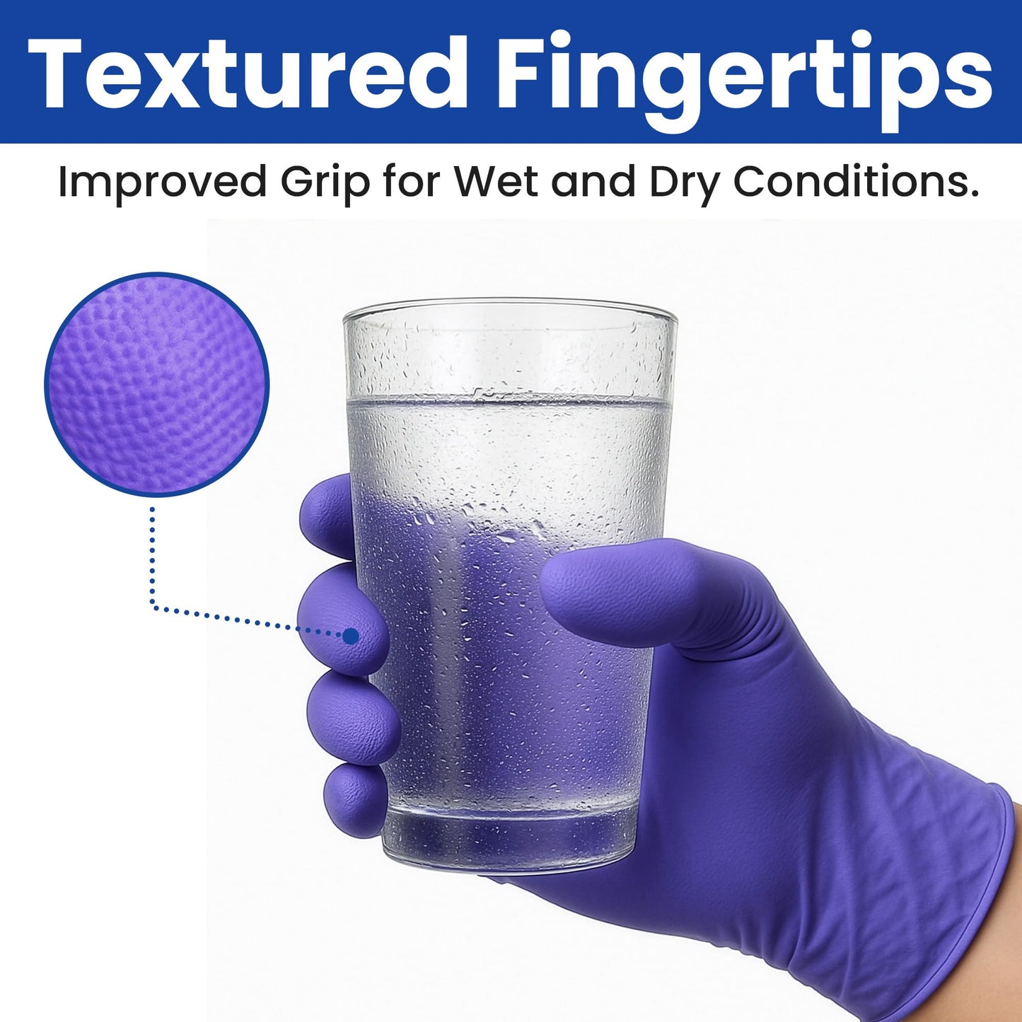 SAFEWAY USA 2000 pcs, Medium, 4 Mil Nitrile Disposable Gloves — Multi-Purpose Powder-Free & Non-Latex Textured Fingertips for Medical Use, Nursing, Lab Works, Kitchen Prep, Cleaning, Tattooing & More