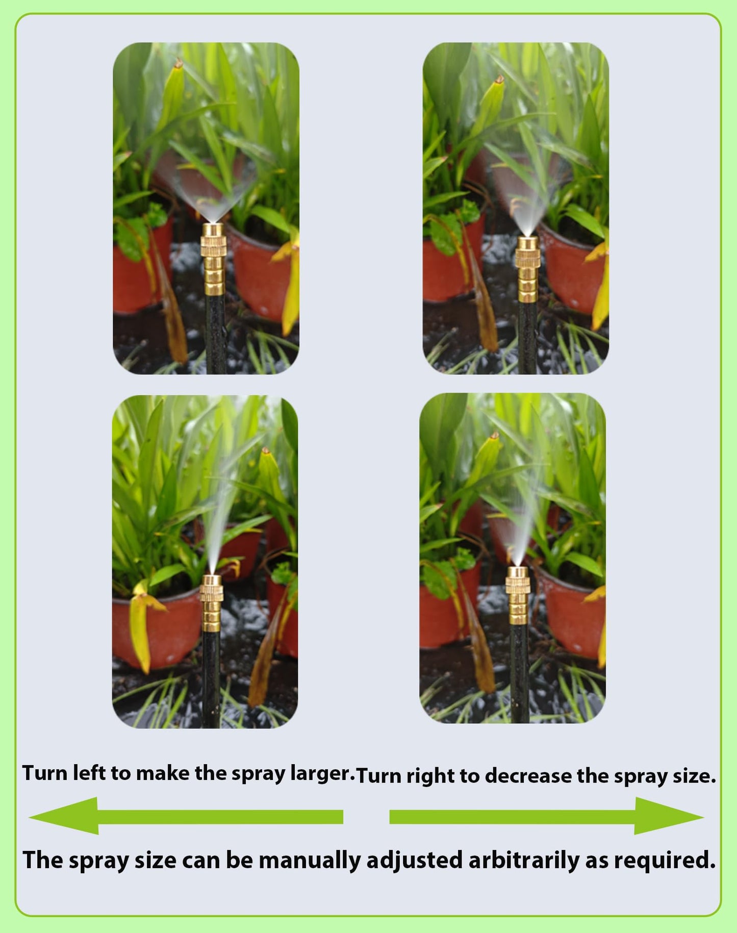 Drip Irrigation System,Automatic Garden Watering System,360° Adjustable Spray Sprinkler Kit, Easy Installation No Tools, Fine Mist Watering forGarden,Patio,Potted Plants,Courtyard Watering System