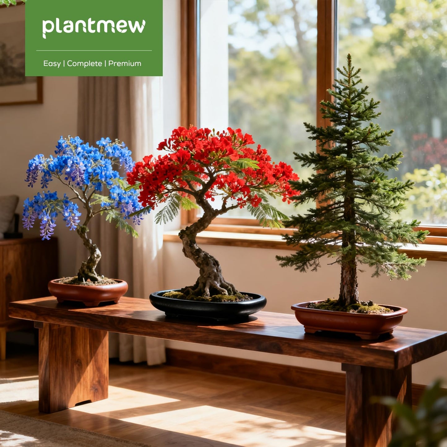 Jacaranda Bonsai Starter Kit – Complete DIY Indoor Growing Kit with Tools, Planter & Guide | Unique Gardening Gifts for Beginners, Women, Men, Mom & Dad | Live Plant Craft Hobby Set