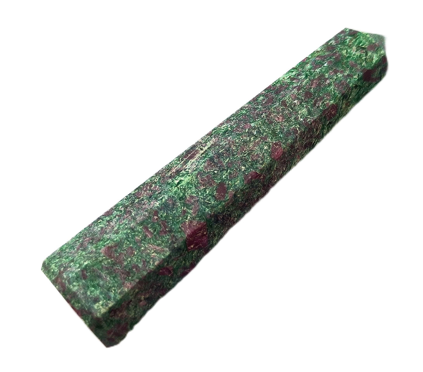 WholesaleGemShop 3 Inch Ruby Zosite Gemstones Obelisk Tower Jumbo Facet Aura Rock Crystal Natural Polished Earth Wand Spirit