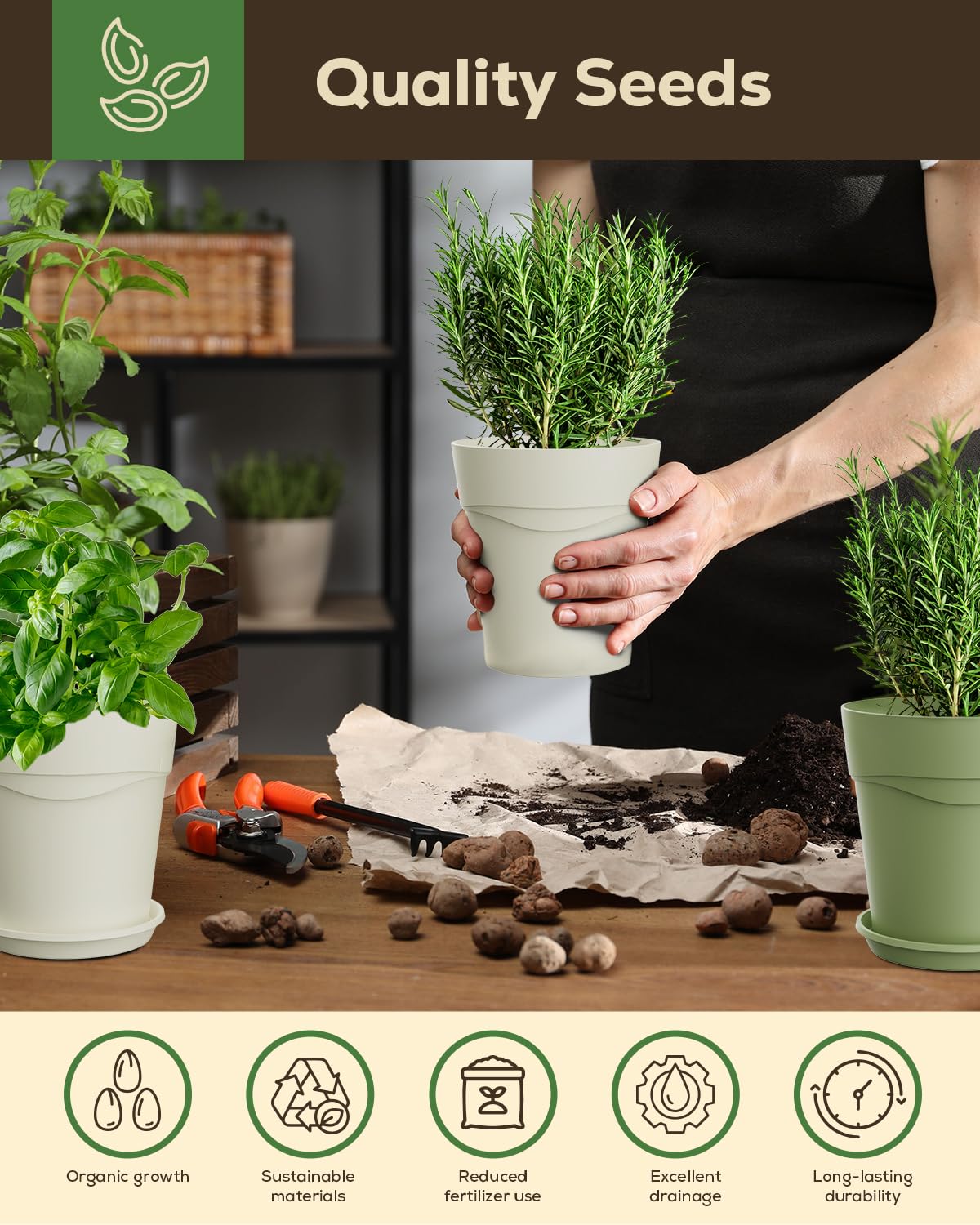 8 Herb Garden Kit - Perfect Gifts for Women