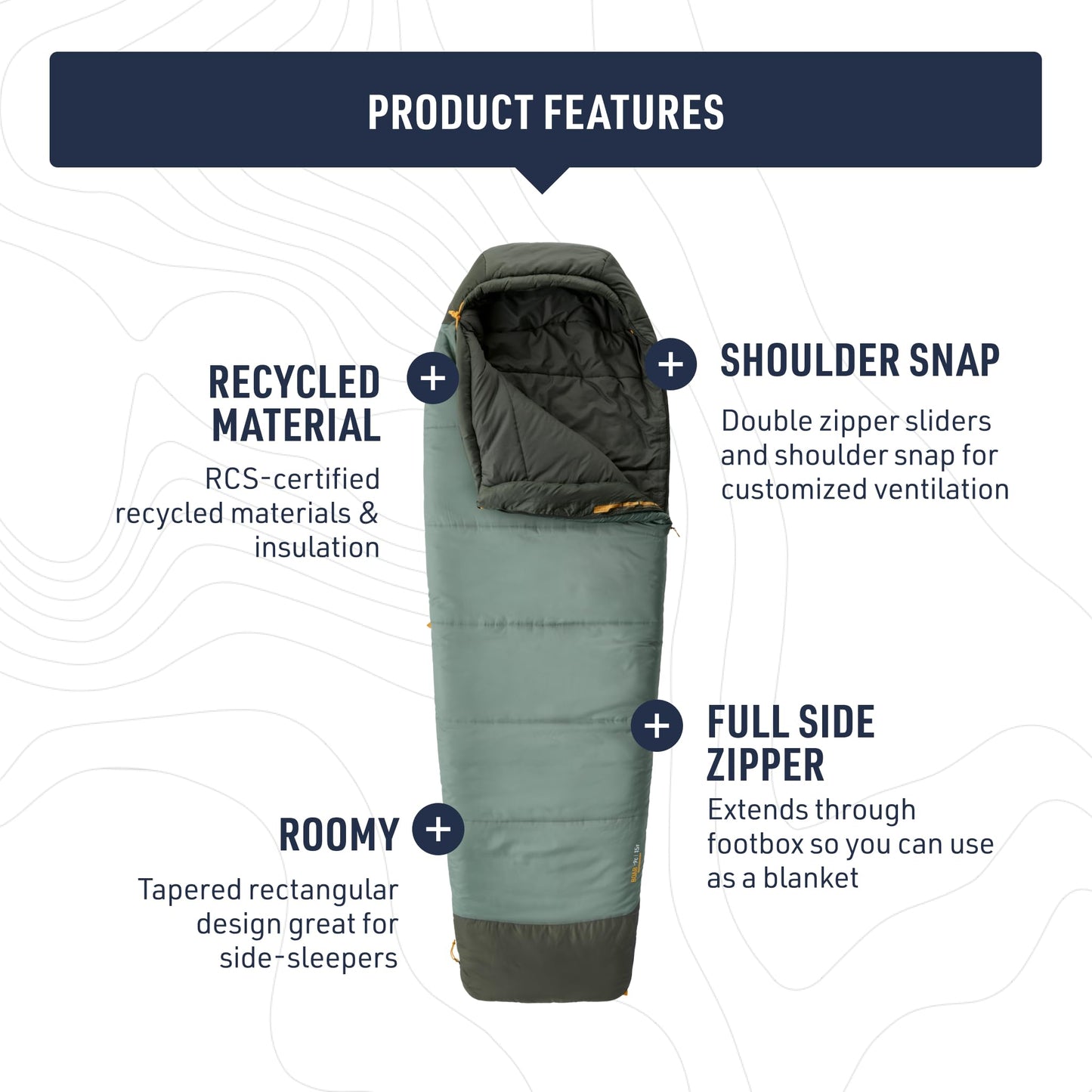 Sea to Summit Boab Synthetic 2-Season Sleeping Bag, 30-Degree, Regular