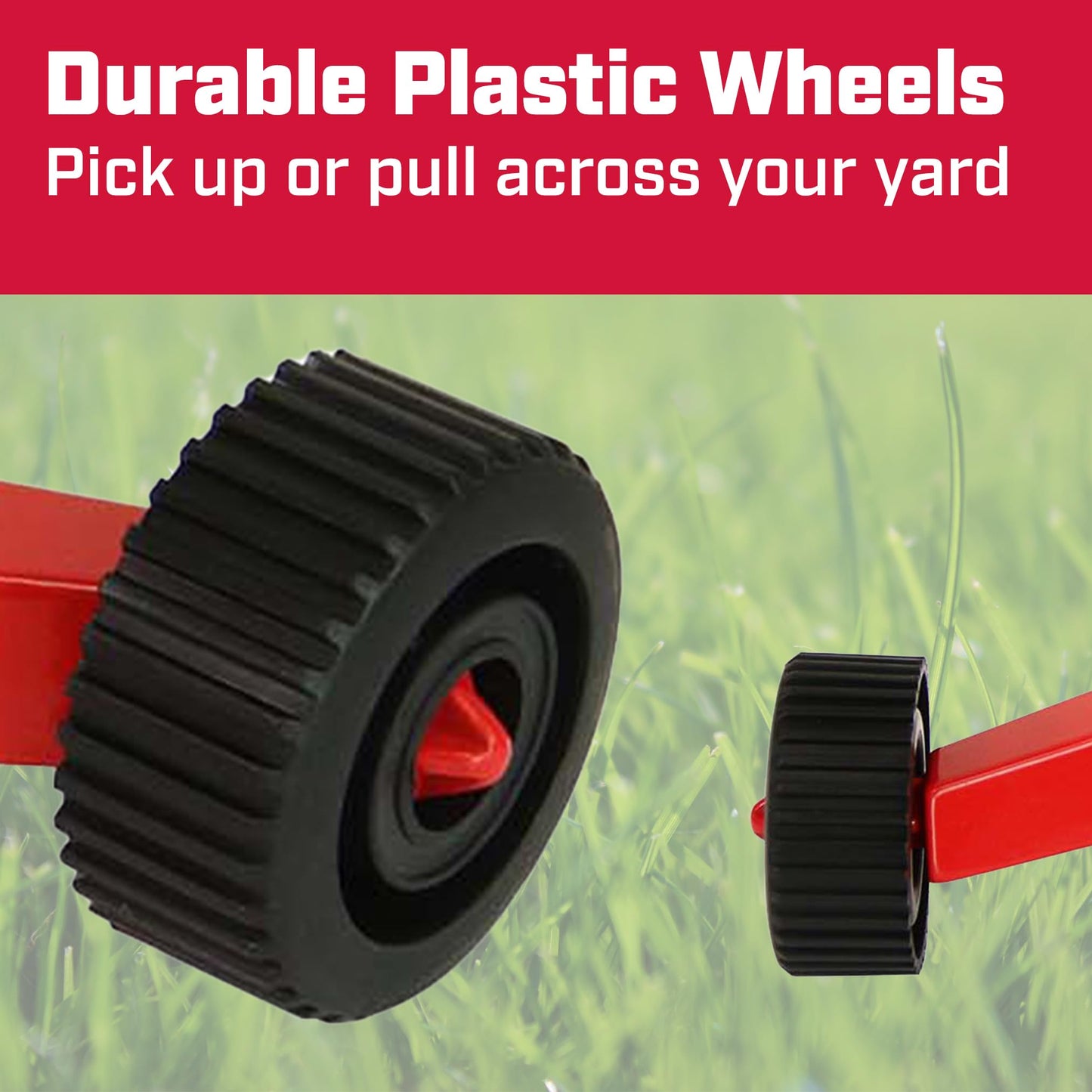 Chapin 4986: 3-Arm Rotary Sprinkler, 360 Degree Automatic for Small Gardens and Lawns, Up to 45ft Coverage Area, Red
