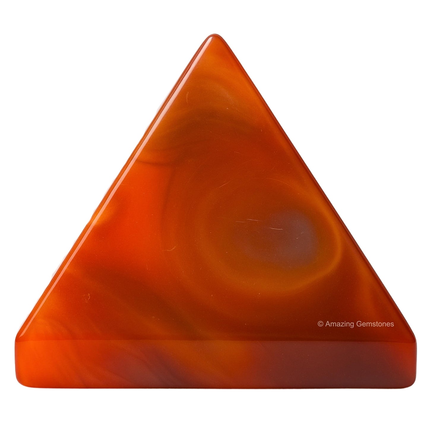 Amazing Gemstone Carnelian Pyramid Crystal Healing Stones - 2" Great Pyramid Figurine of Natural Stone Pyramid for Meditation, Reiki, Chakra Balancing and Crystal Pyramids Grid