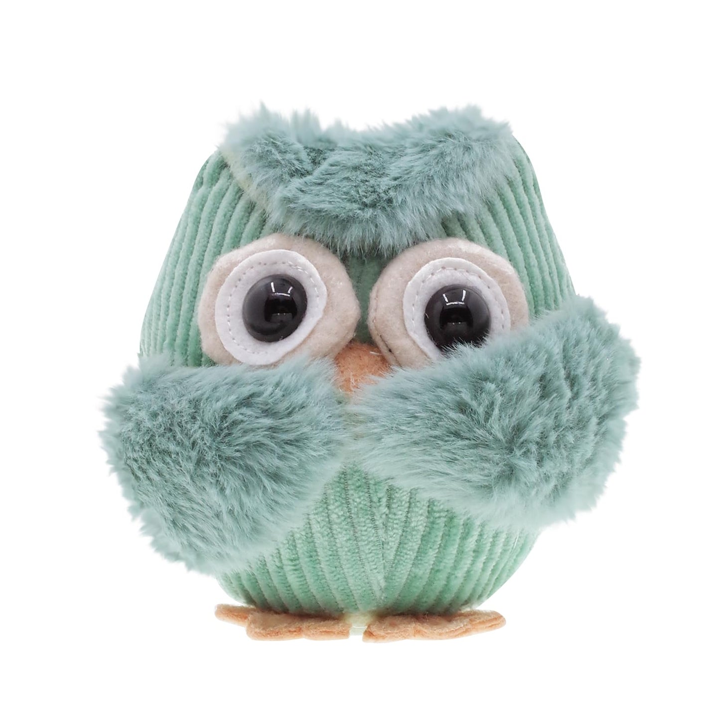 Etistta 3PCS Owl Plush for Home Decor 5 inch, See No Evil Hear No Evil Speak No Evil Owl Gifts for Women Bedroom Bird Christmas Decoration (Green)