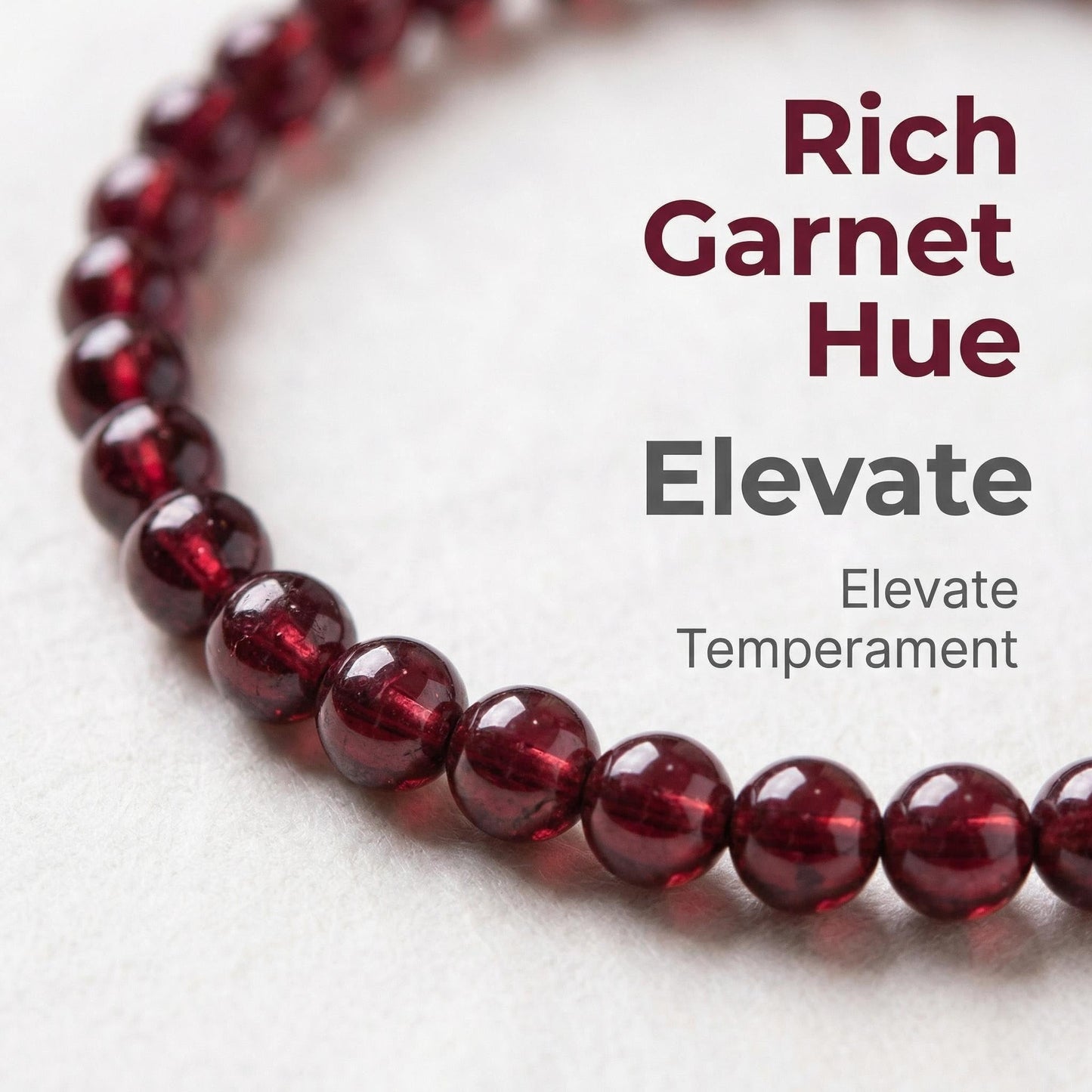 CNYTPE Garnet Bracelet for Women – Red Garnet Jewelry, Healing Crystal Bracelet, Handmade Gemstone Jewelry, Symbol of Love, Happiness & Harmony (Garnet & Strawberry Quartz Single-Strand)