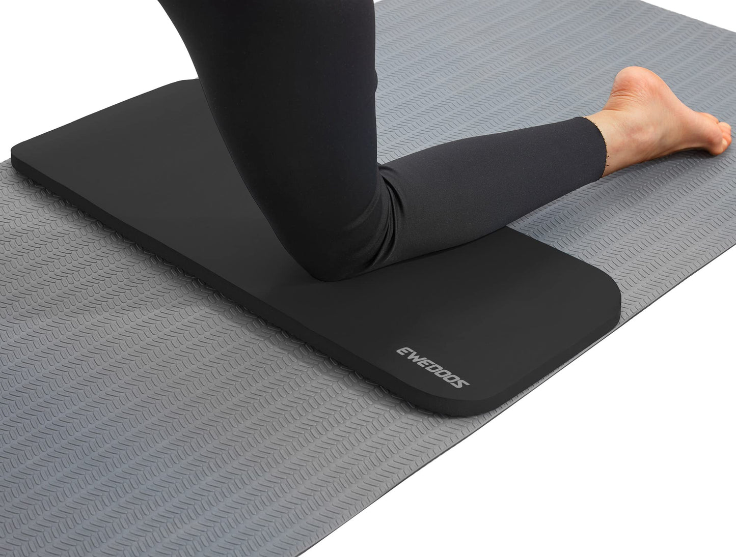 Ewedoos Knee Pads - Non-Slip Yoga Mat Cushion for Floor Exercises
