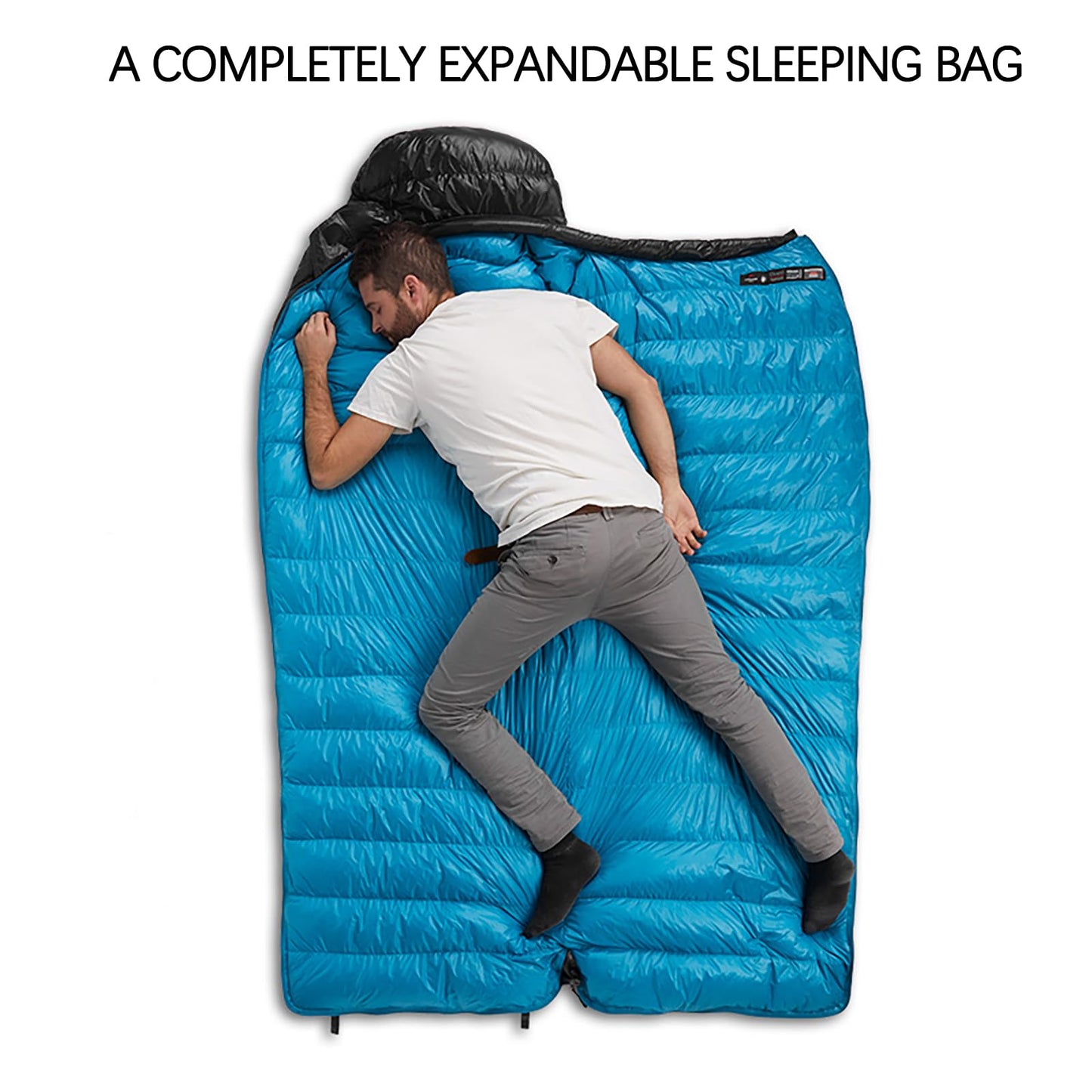 Naturehike Ultralight Down Cold Weather Sleeping Bag, 650FP Compact Sleeping Bag 3-4 Season for Adults & Kids, Backpacking, Camping, Hiking, Traveling with Compression Sack (Grey, Large)