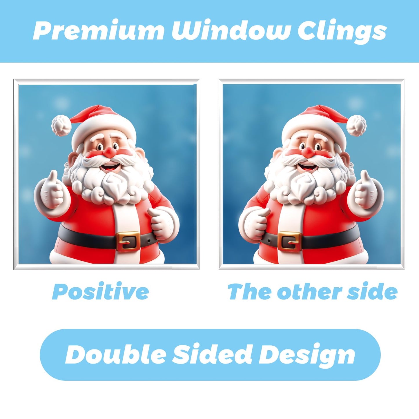 Christmas Clings and Xmas Decals for Window Decorations