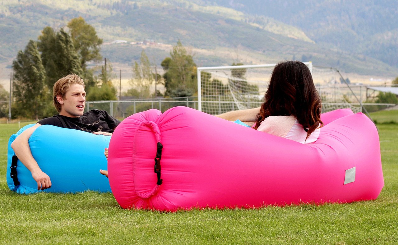WEKAPO Inflatable Couch Air Lounger Chair - Camping & Beach Accessories, Portable Blow up Sofa for Hiking, Lawn, Indoor/Outdoor Movies & Music Festivals. Lightweight and Easy to Set Up Air Hammock