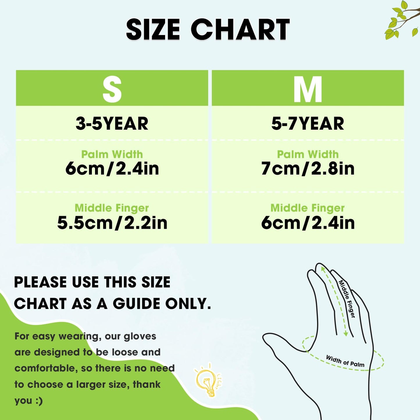WAWSAM Kids Gardening Gloves 3 Pairs Toddlers Rubber Coated Work Gloves Children Garden Gloves Thorn Proof Heavy Duty (Blue & Green & Orang(Truck), Medium (Age 5-7))