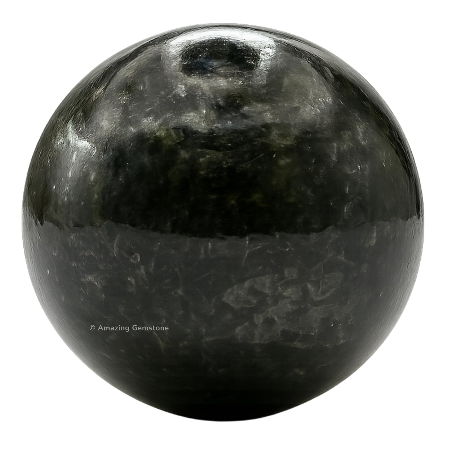Amazing Gemstone Nuummite Crystal Ball with Stand - 2" Inches Crystal Sphere Meditation Balls for Witchcraft and Decorative Balls
