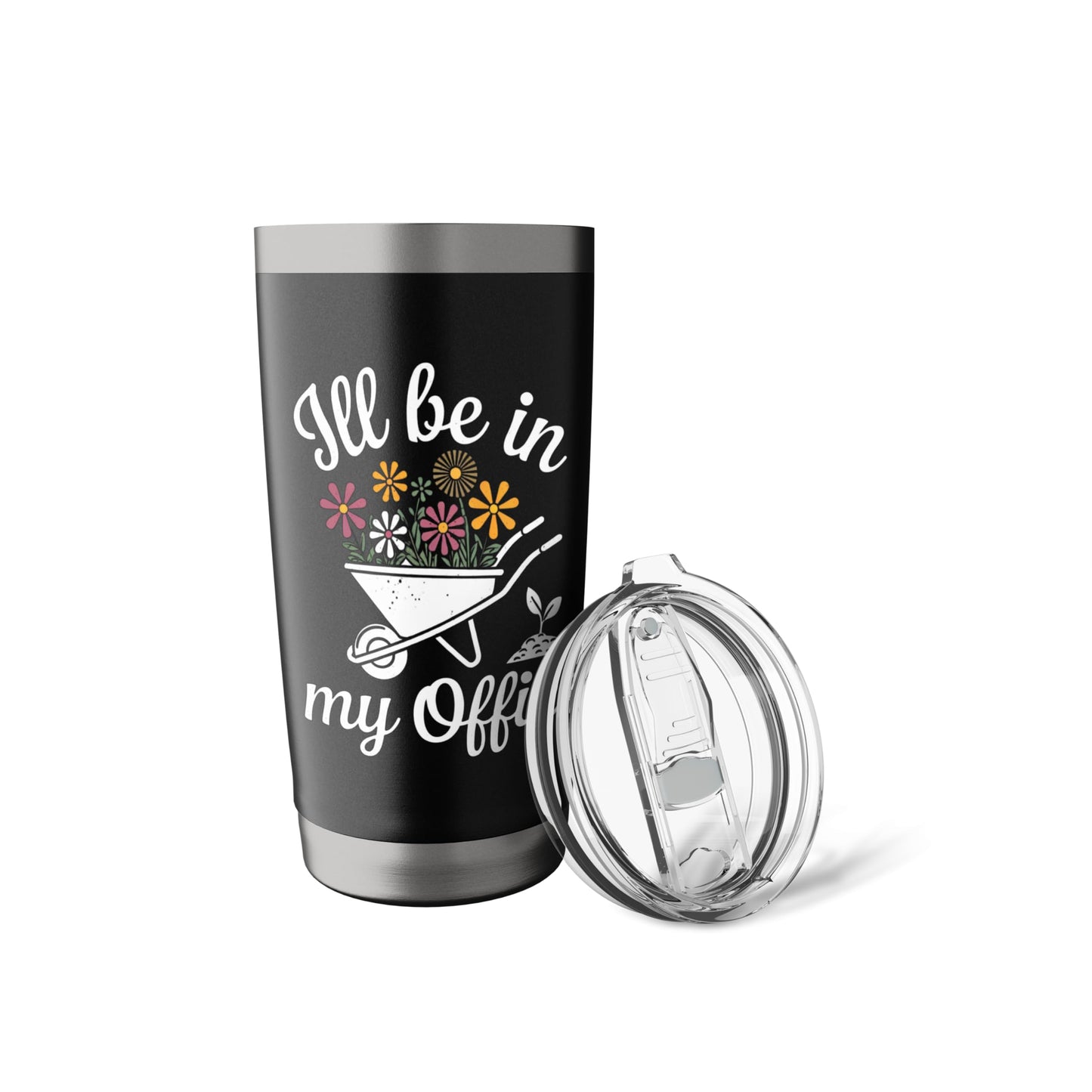Garden Lover Wheelbarrow I'll Be In My Office Stainless Steel Insulated Tumbler