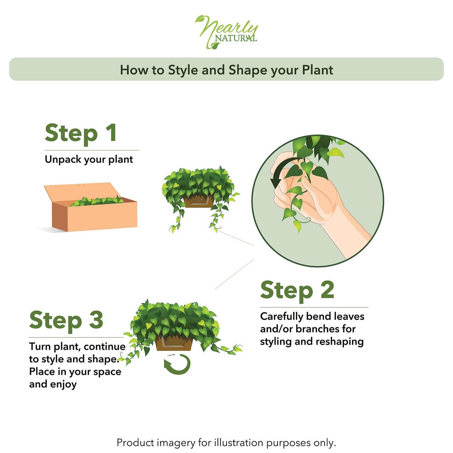 Nearly Natural Pothos with Decorative Vase Artificial Plant