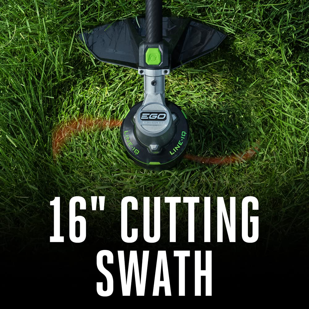 EGO POWER+ String Trimmer, 16" Cordless Weed Trimmer with POWERLOAD, LINE IQ, Telescopic Carbon Fiber Shaft, Includes 56V 4.0Ah Battery and Charger - ST1623T