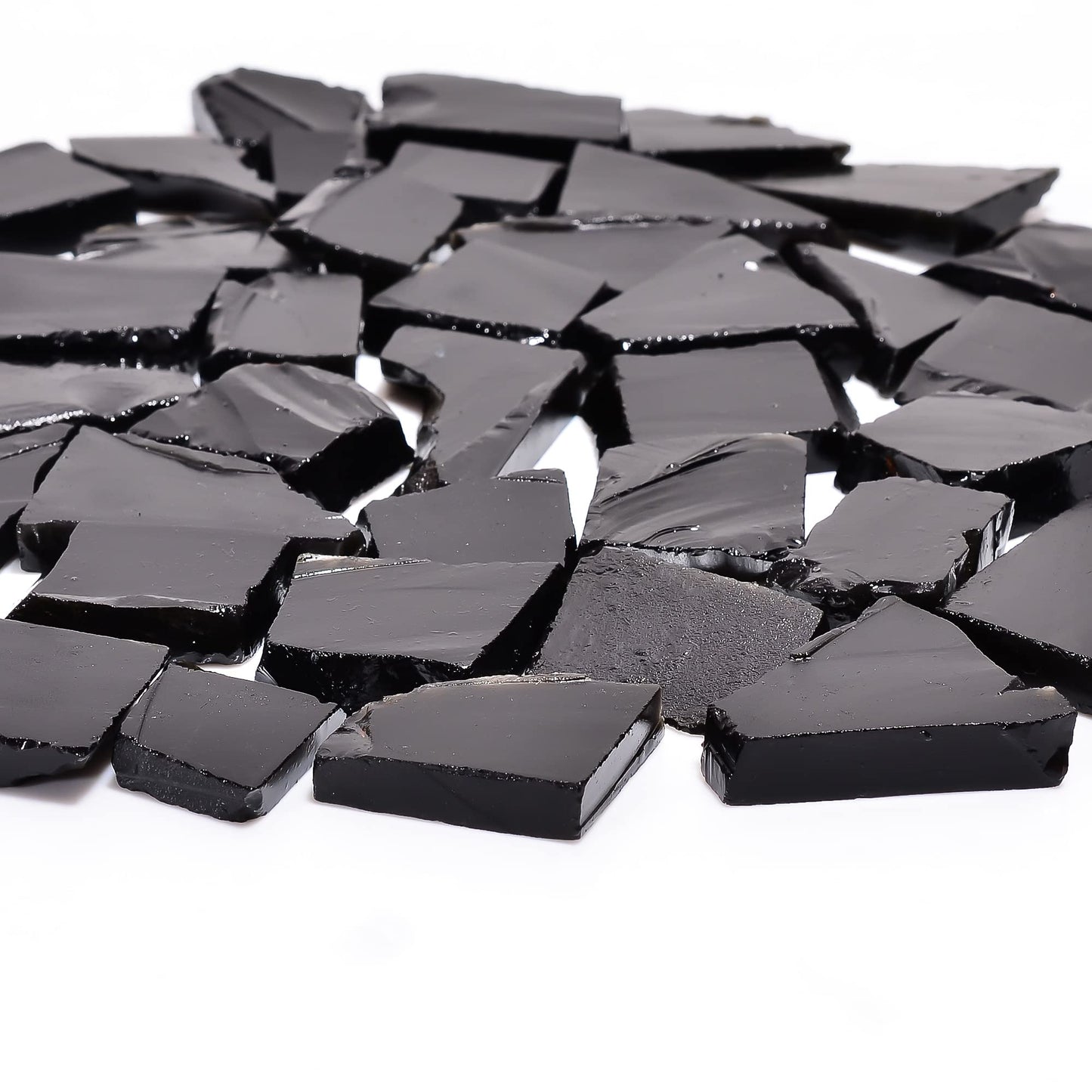 Natural Black Tourmaline Raw Slice Gemstone - Healing Crystals for DIY Jewelry Making -Loose Natural Cabochon -Perfect for Crafting Unique Jewelry Designs (5 pcs, 25-35 mm)