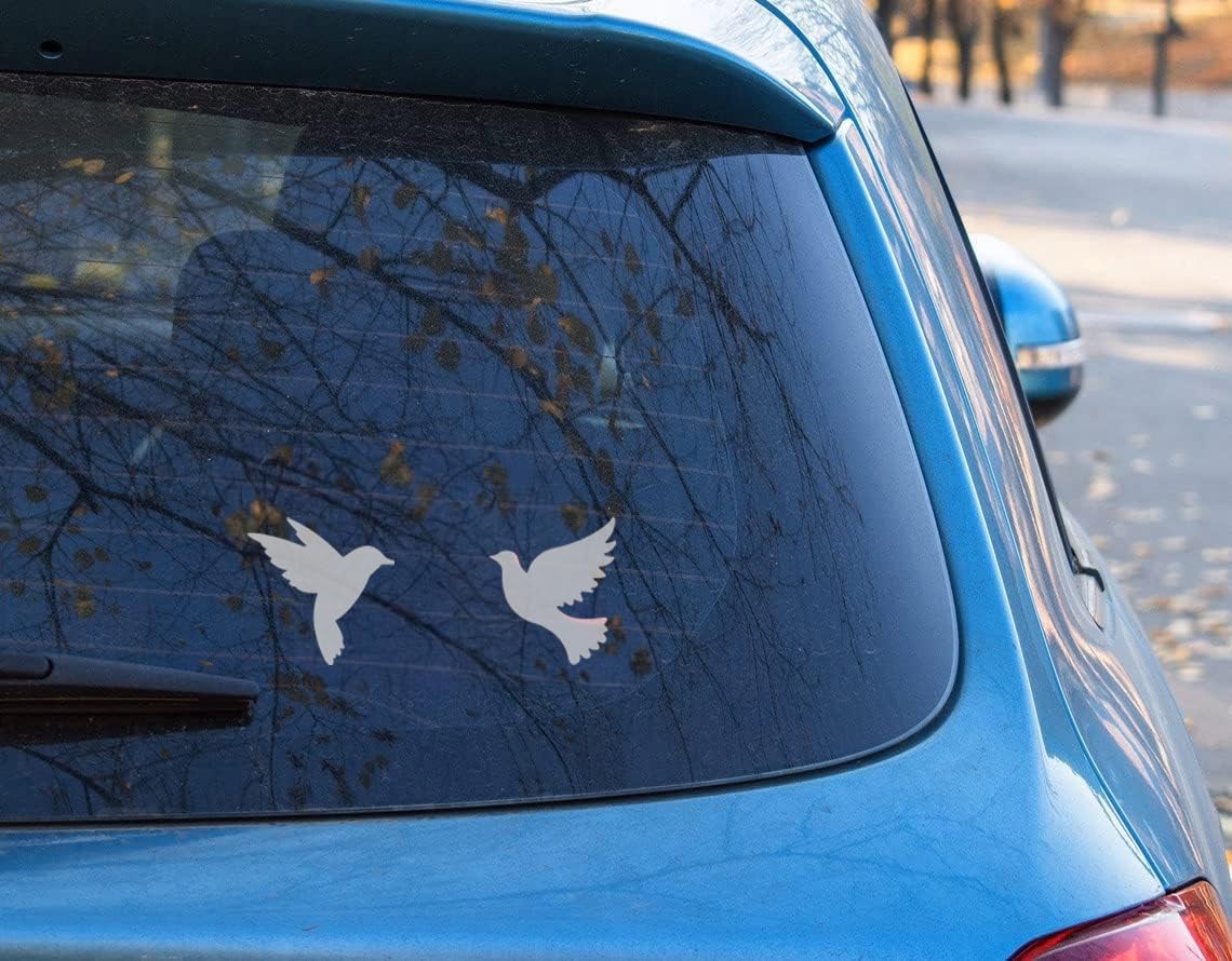 Frosted Anti-Collision Window Bird Stickers – Bird Strike Prevention Decals for Glass Doors & Windows, Clear Frosted Stickers to Protect and Save Birds from Flying into Glass AG-1972