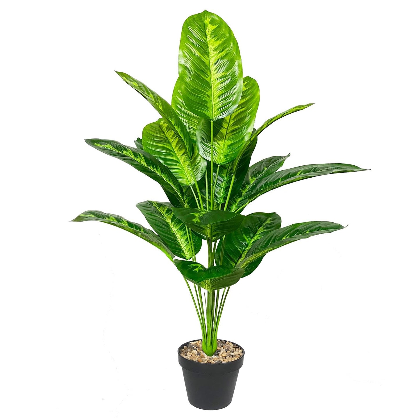 Rozwkeo Artificial Plant in Pot Fake Tree Trunks Leaves Faux Potted for Indoor Outdoor Modern Decoration Home Office Living Room Bedroom Balcony Housewarming Gift (80cm Tropical Bird of Paradise)