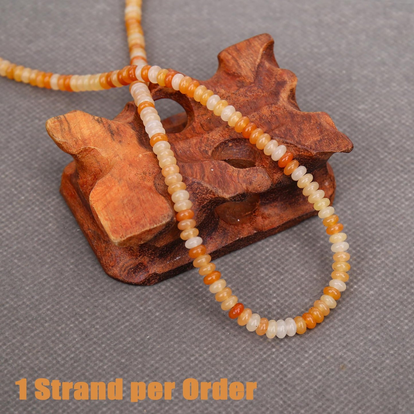 BONNY BOXX 1 Strand (150PCs) Natural 2 * 4mm Red Aventurine Rondelle Beads, Natural Abacus Disk Stone Beads Loose Spacer Gemstone for DIY Bracelet Necklace Jewelry Making