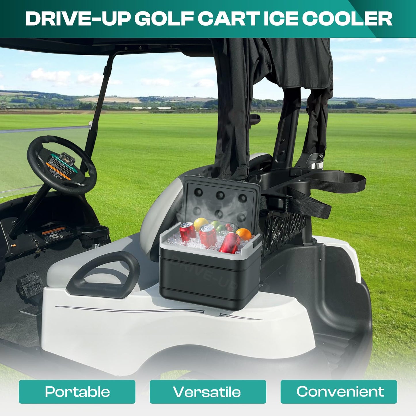 DRIVE UP Club Car Precedent Cooler, Club Car Coolers Kit Caddy for Club Car Precedent and Club Car Tempo and Onward OEM 102588101 103886801