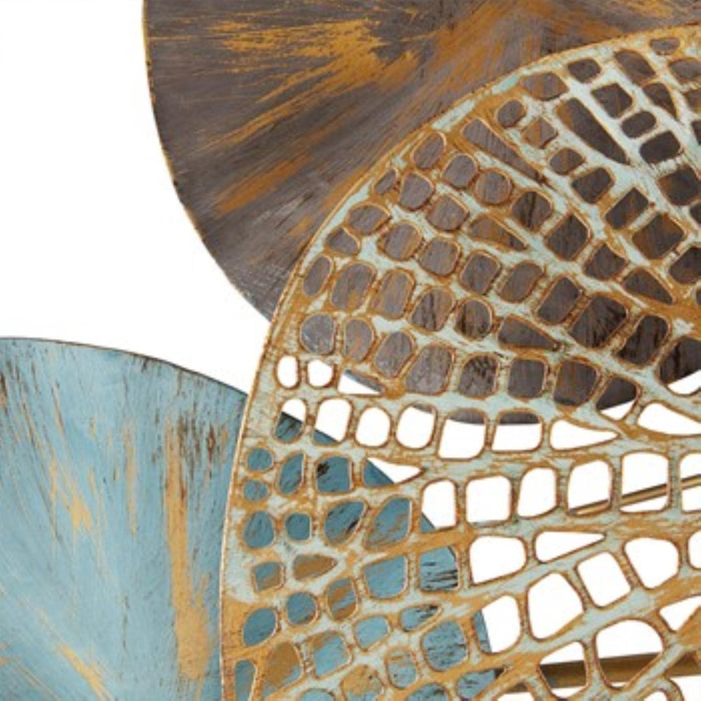 Madison Park Wall Art Living Room Décor - Lenzie Metal Abstract Coastal Decoration, Home Accent Modern Kitchen Dining Decoration, Ready to Hang for Bedroom, 15.7"W x 26.9"L, Multi 2 Piece