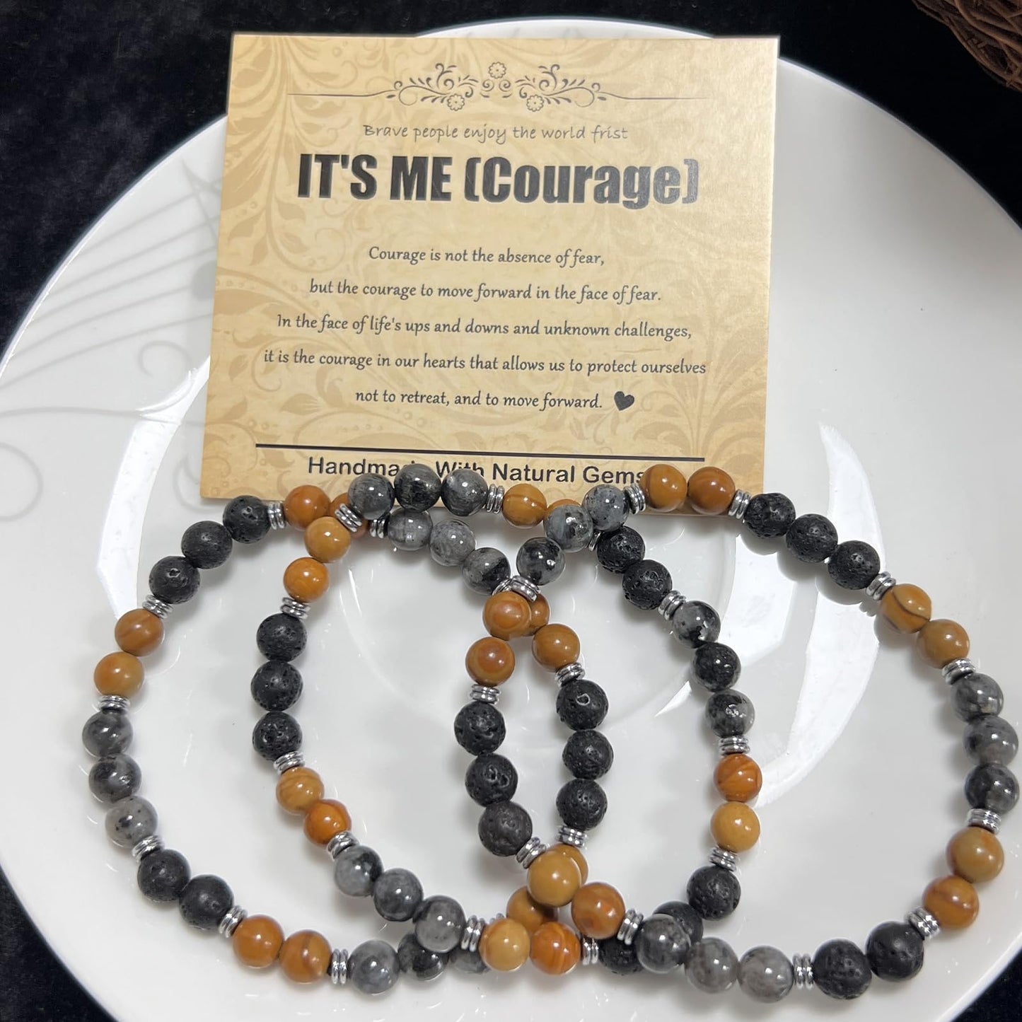 CHCCOYE 6mm Natural Healing Gemstone Bracelet Handmade Yoga Stretch Elastic Bracelet Stress Relief Crystal Jewelry for Men and Women (6mm IT'S ME)