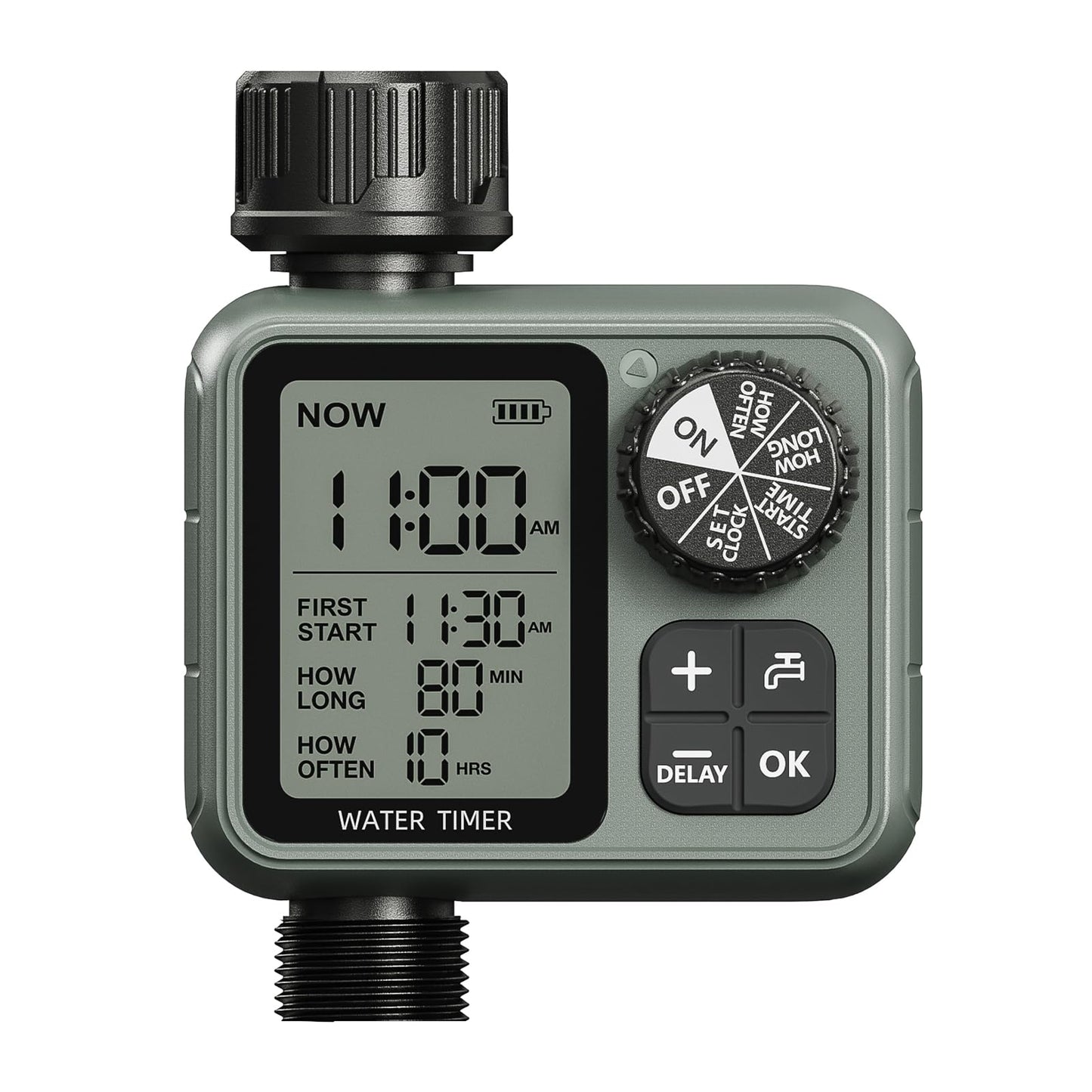 Curety Sprinkler Timer for Garden Hose, Irrigation Water Timer with Rain Delay, Automatic Manual Watering for Lawn Yard Outdoor Drip Irrigation System