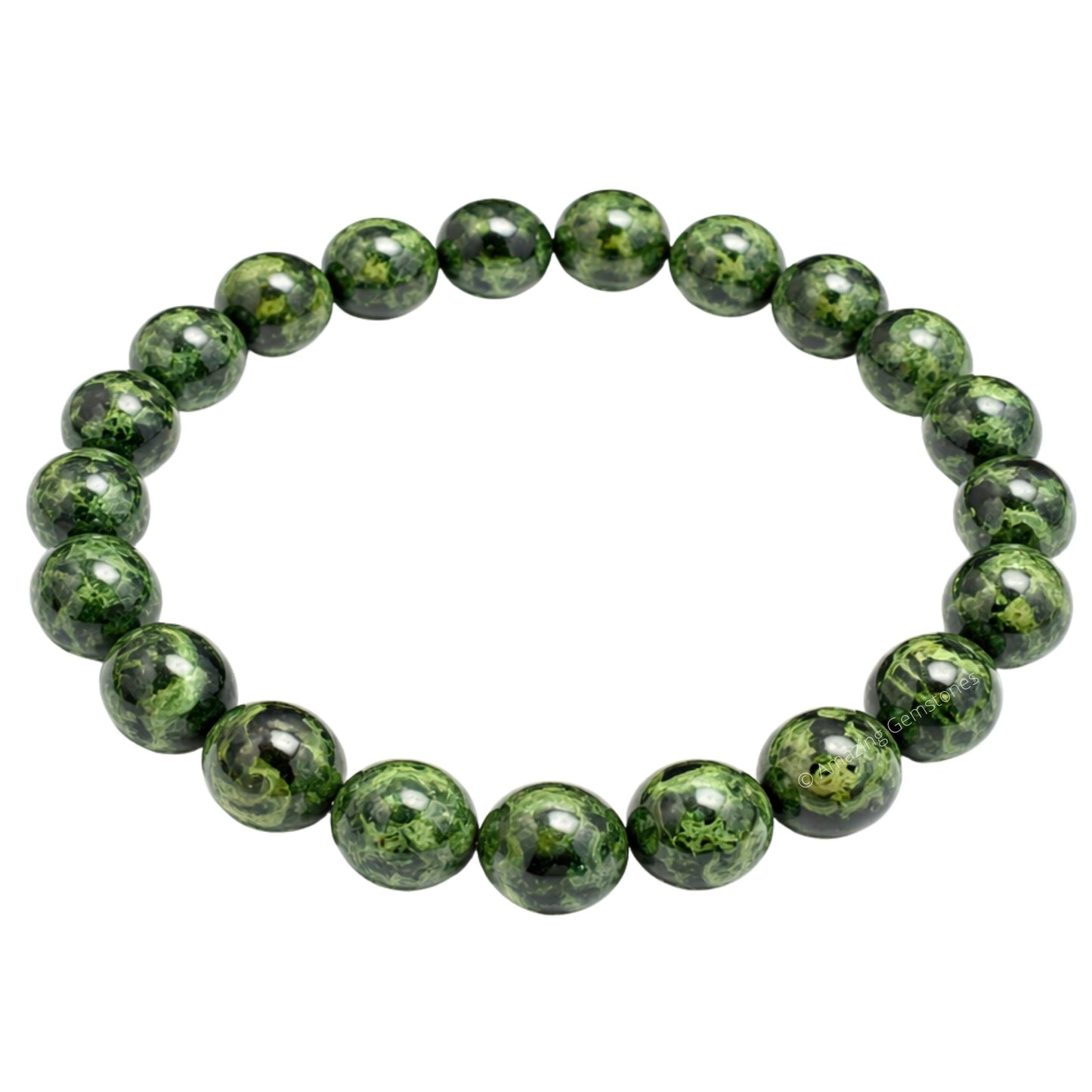 Amazing Gemstone Crystal Bracelet for Women Men's Gifts - Protection Healing Crystal Bracelet - 8mm Gemstone Beaded Stretchable Bracelet Pulseras Para Hombres Mujer Stocking Stuffers Mothers Day Gift (Kambaba Jasper)