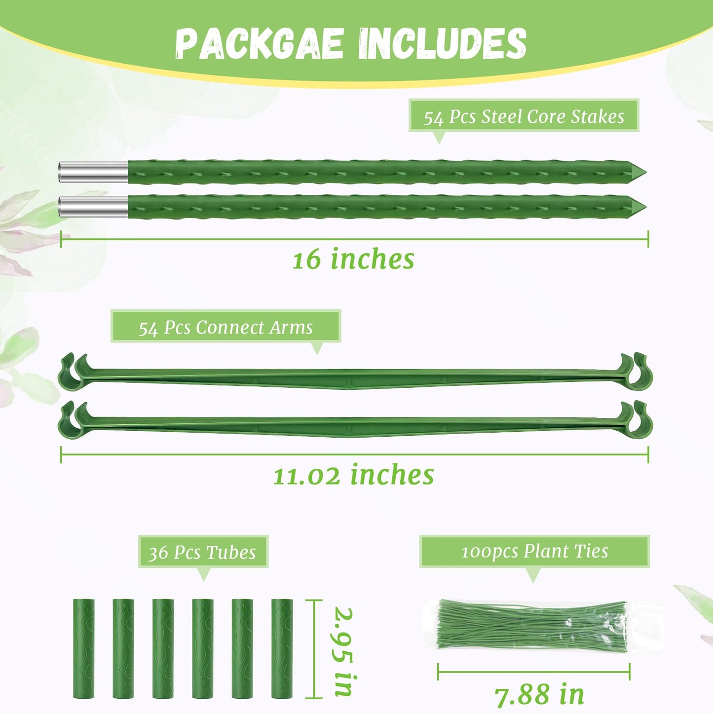 Legigo 6-Pack Tomato Cage for Garden Plant Support- Up to 48inch Garden Stakes Tomato Cage, Tomato Trellis for Potted Plants, Tomato Cages Plant Stakes for Climbing Vegetables Plants Flowers