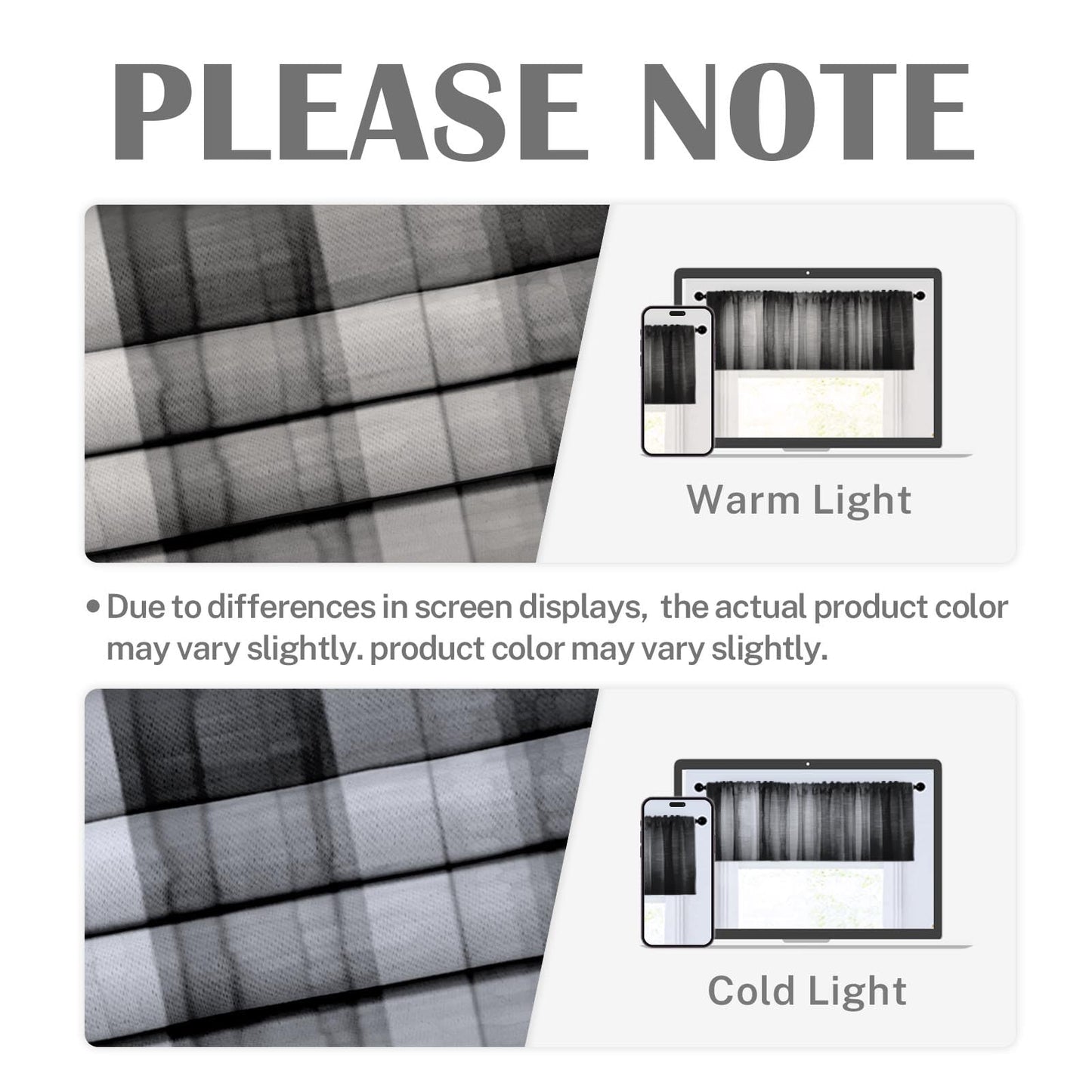 Emvency 2 Pack Dark Grey Valances Window Treatments, Gray Striped Abstract Blackout Drapes Adjustable Curtain for Windows Living Room Kitchen Over Sink, 52x18 Inch Rod Pocket Valances