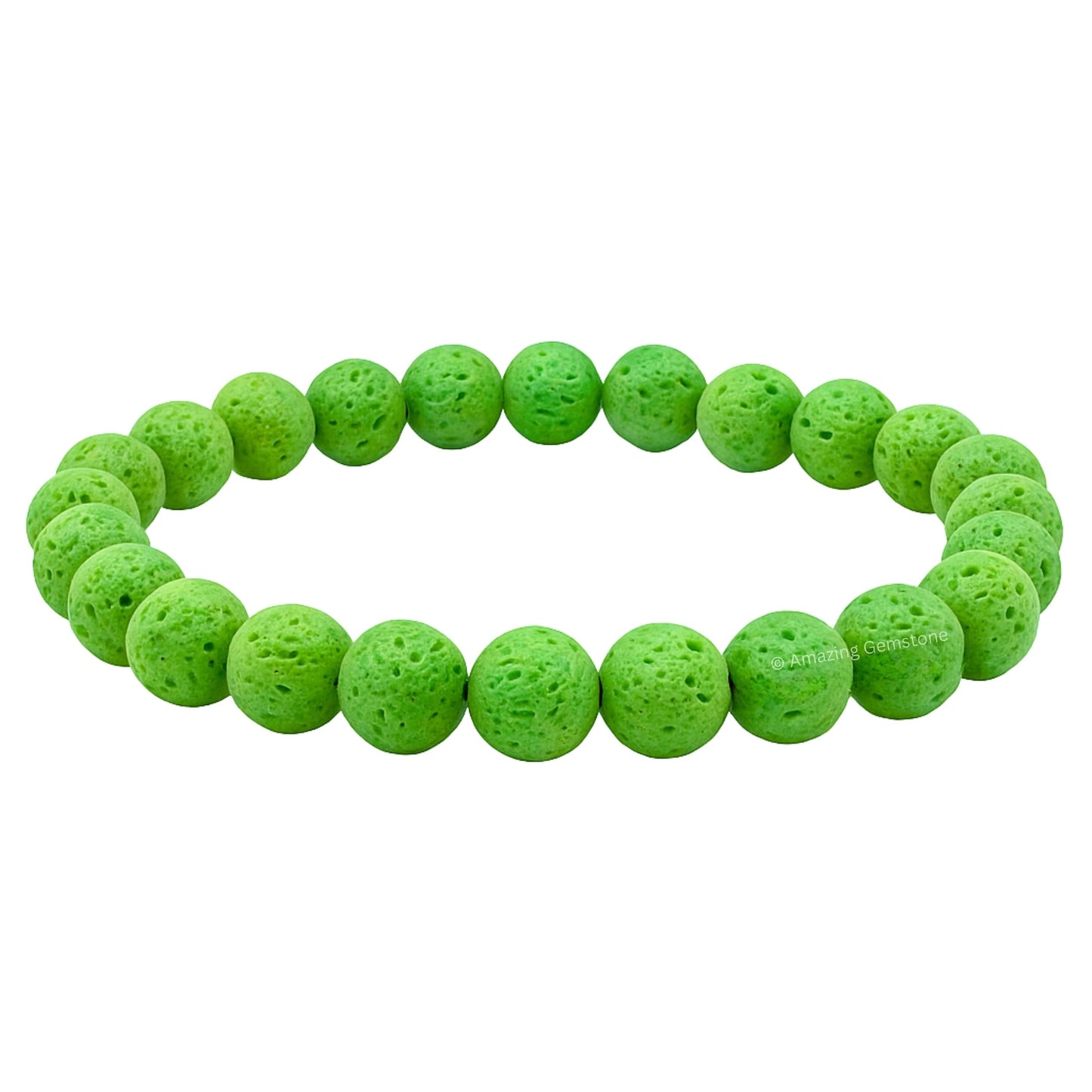 Amazing Gemstone Crystal Bracelet for Women Men's Gifts - Protection Healing Crystal Bracelet - 8mm Gemstone Beaded Stretchable Bracelet Pulseras Para Hombres Mujer Stocking Stuffers Mothers Day Gift (Green Lava)