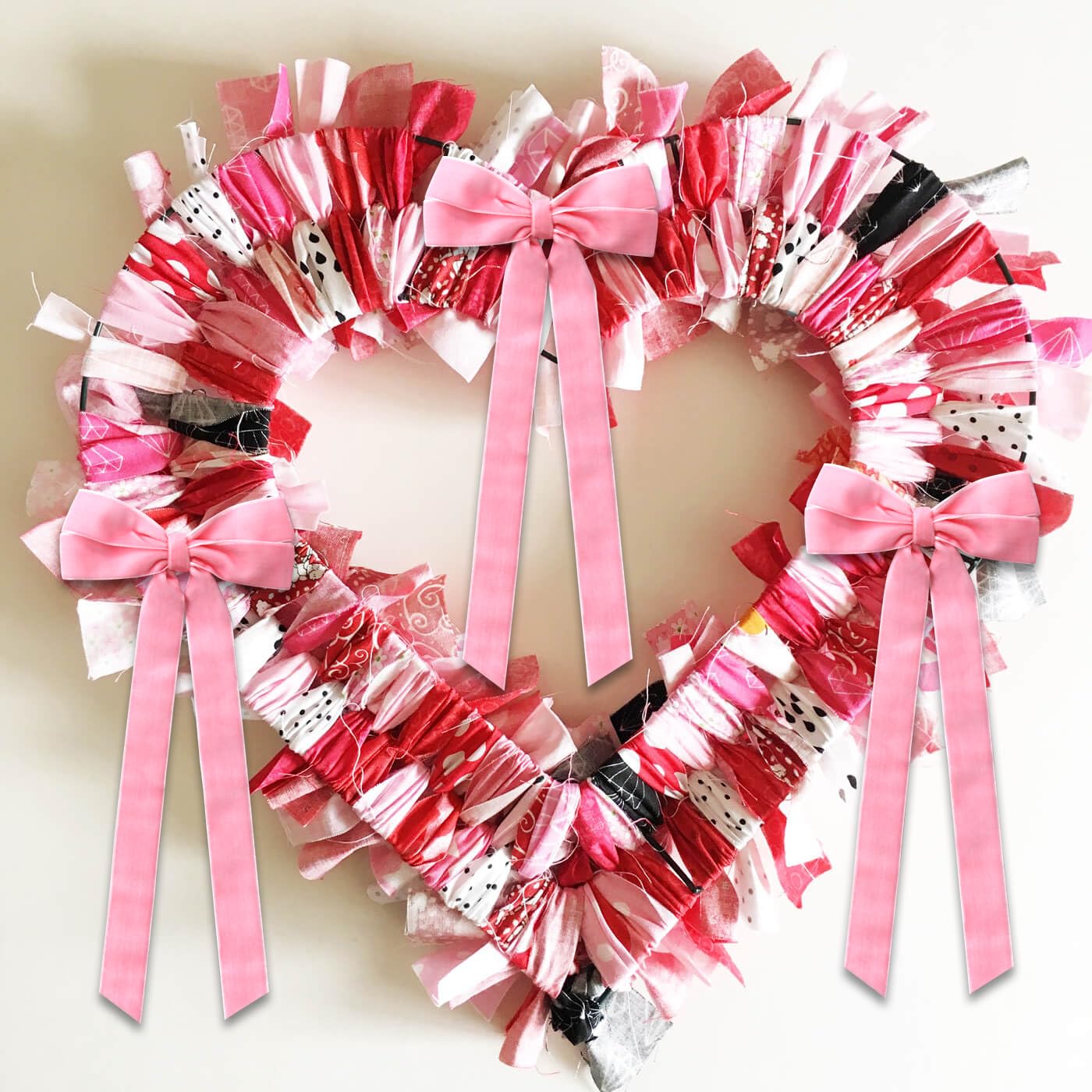 12Pcs Pink Velvet Bows Valentines Day Tree Decorations,5in x 10in Easter Spring Ornaments for Christmas Tree Home Coquette Room Birthday Party Front Door Wedding Holiday Decor