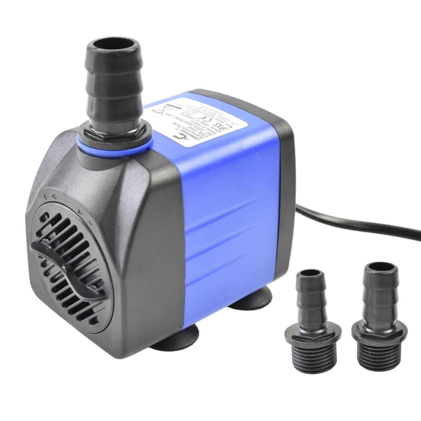 CONQUERALL 25W Electric Water Pump 396GPH Large Flow 6ft Power Cord for Outdoor Fountains Pond
