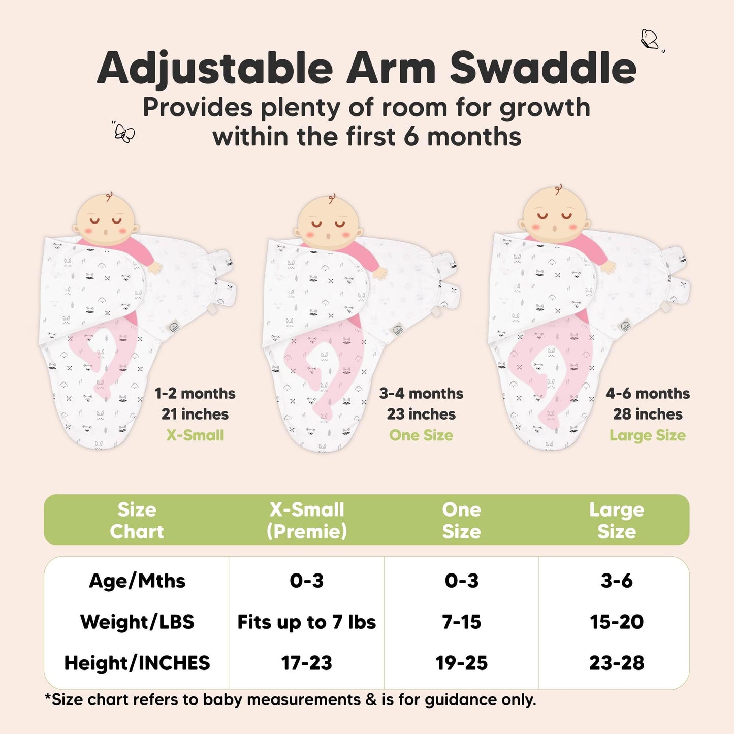 KeaBabies 3-Pack Organic Baby Swaddle Sleep Sacks - Swaddles for Newborns, Infant 0-3 Months, Baby Girls, Boys, Soft & Snug Newborn Sleep Sack, Nursery Swaddling Blankets (Nordic, OS)
