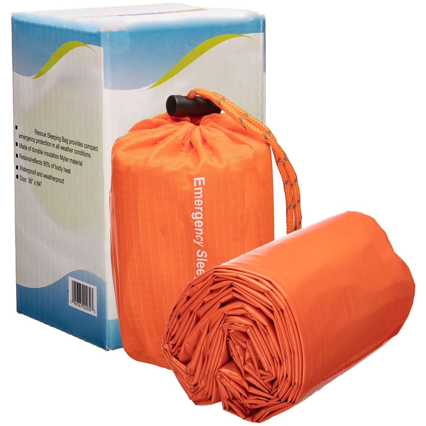 NovaMedic Emergency Sleeping Bag 5 Pack – 84"x36" Thermal Mylar Survival Bivy Sack – Waterproof, Lightweight & Compact Emergency Blanket for Camping, Hiking, Outdoor Survival & Travel