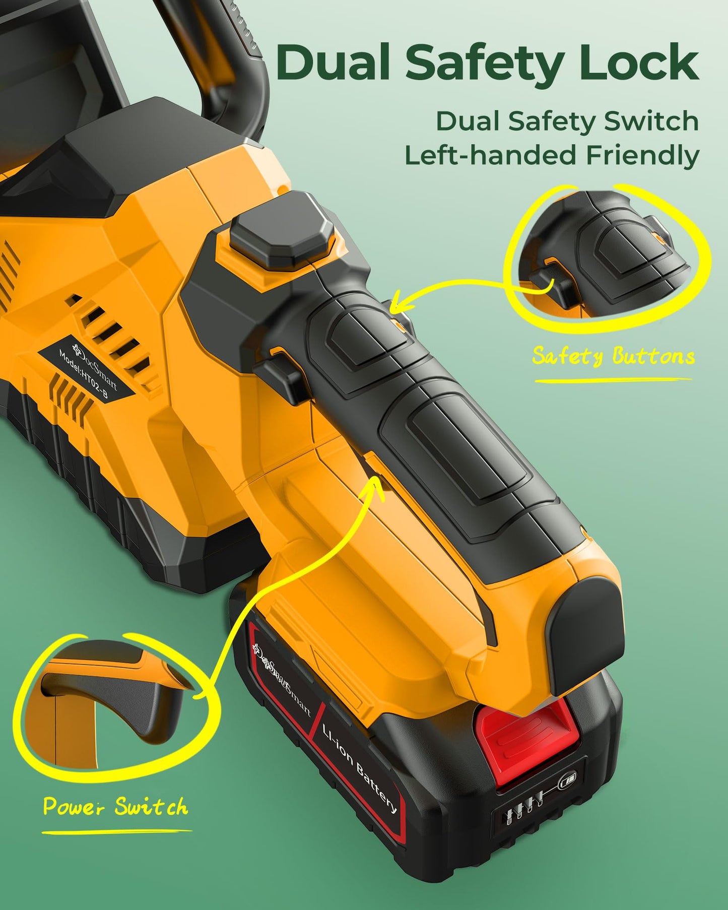 20'' Hedge Trimmer Cordless with 2pcs 4000mAh Battery, Electric Handheld Bush Clipper with Rechargeable Batteries, 3000RPM 180° Rotatable Head, 2/3'' Blade Gap, Gifts for Father's Day