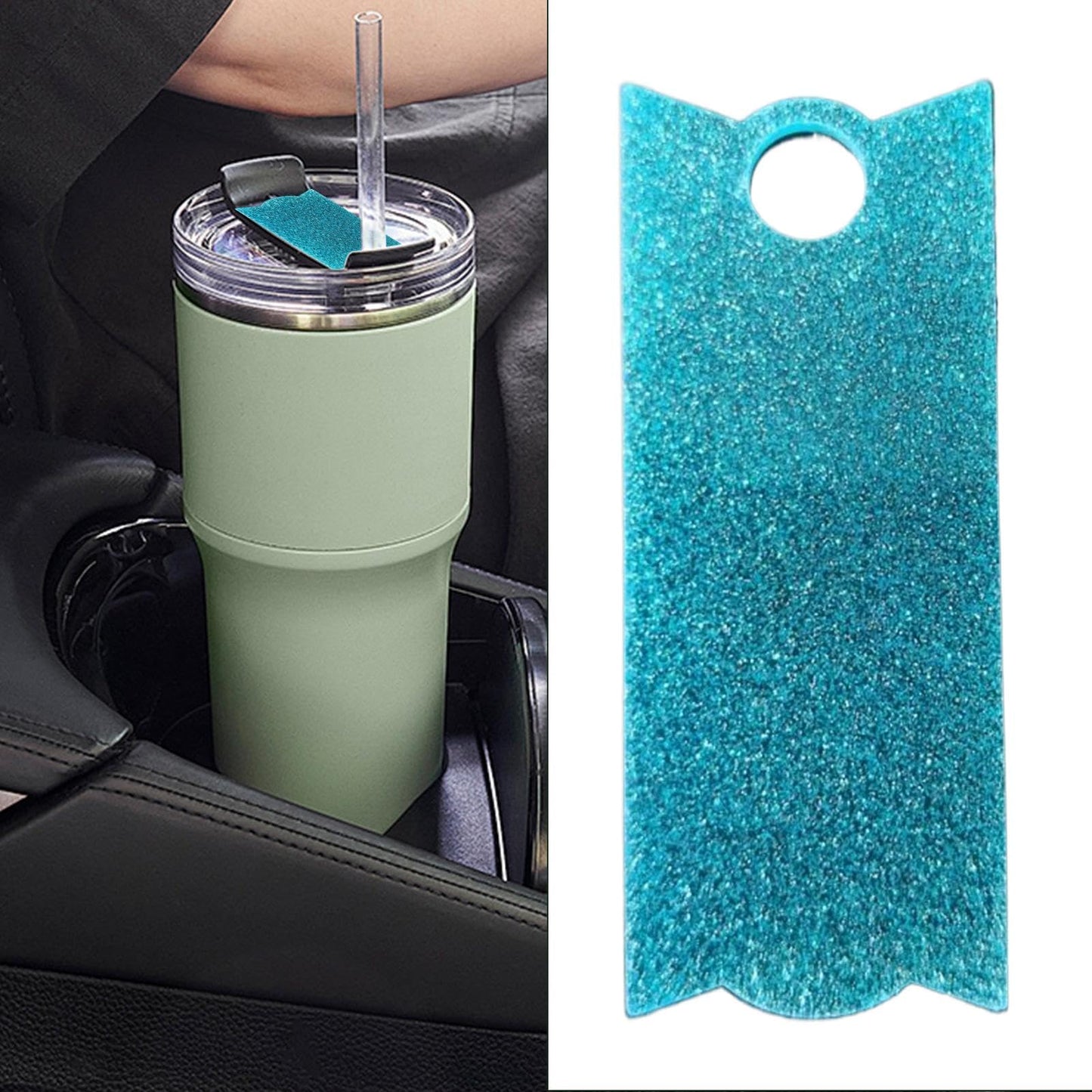Lid Name Plate,Stylish Accessories for Bottle - Shine Tumbler Acrylic Topper Name Plates for CUPE and Bottle Accessories