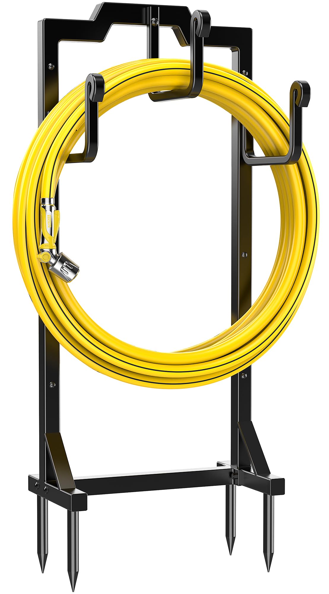 Skycarper Garden Hose Reel Holder Water Hose Hanger Organizer Stand,Black