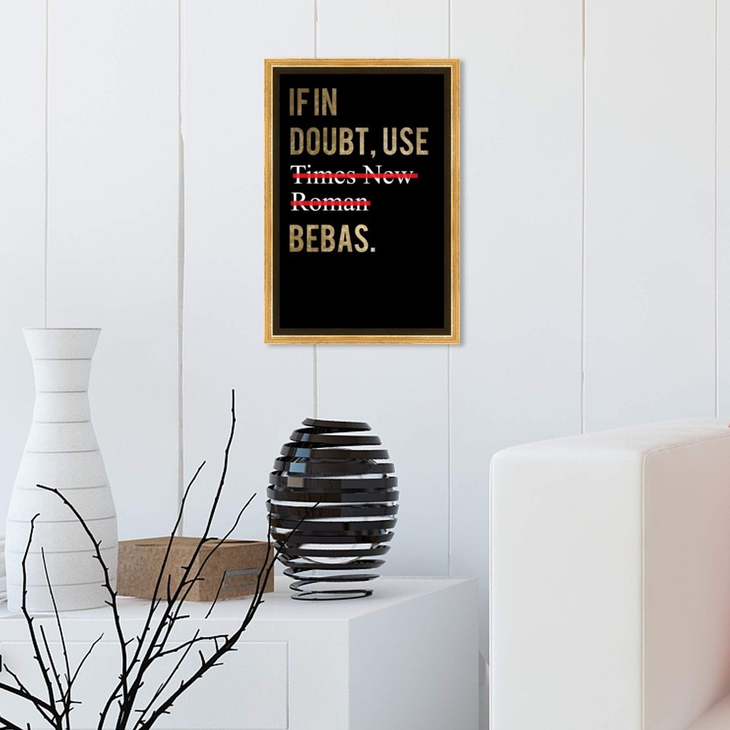 Hatcher and Ethan Typography Wall Art Framed Canvas Prints 'The Proper Way' Quotes and Sayings Home Décor, 10" x 15", Gold, Black