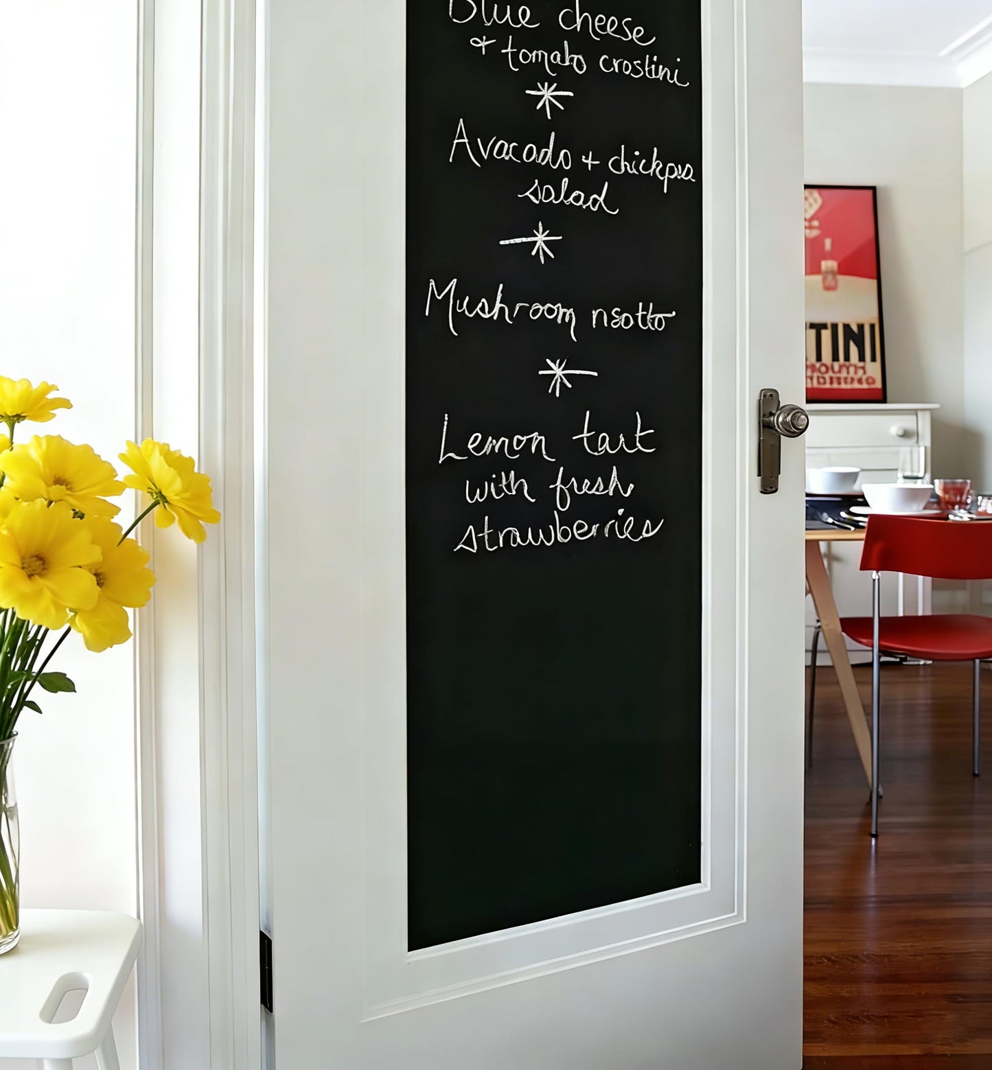 AZOI Chalkboard Wall Stickers Blackboard Wall Decals Self Adhesive Removable Reusable Erasable Chalkboard Wallpaper for Kids Home Office